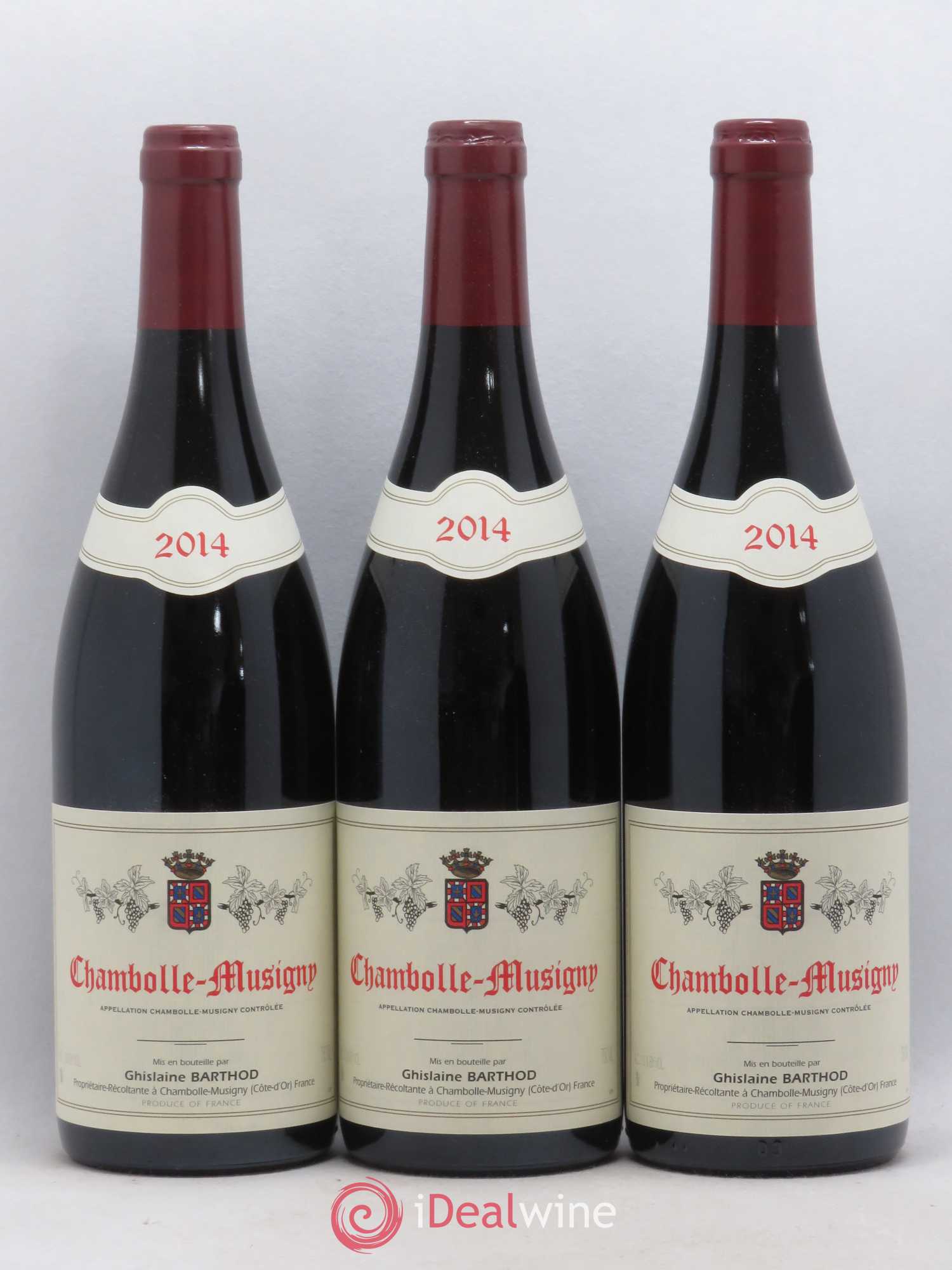 Chambolle-Musigny Ghislaine Barthod 2014 - Lot de 3 bouteilles - 0