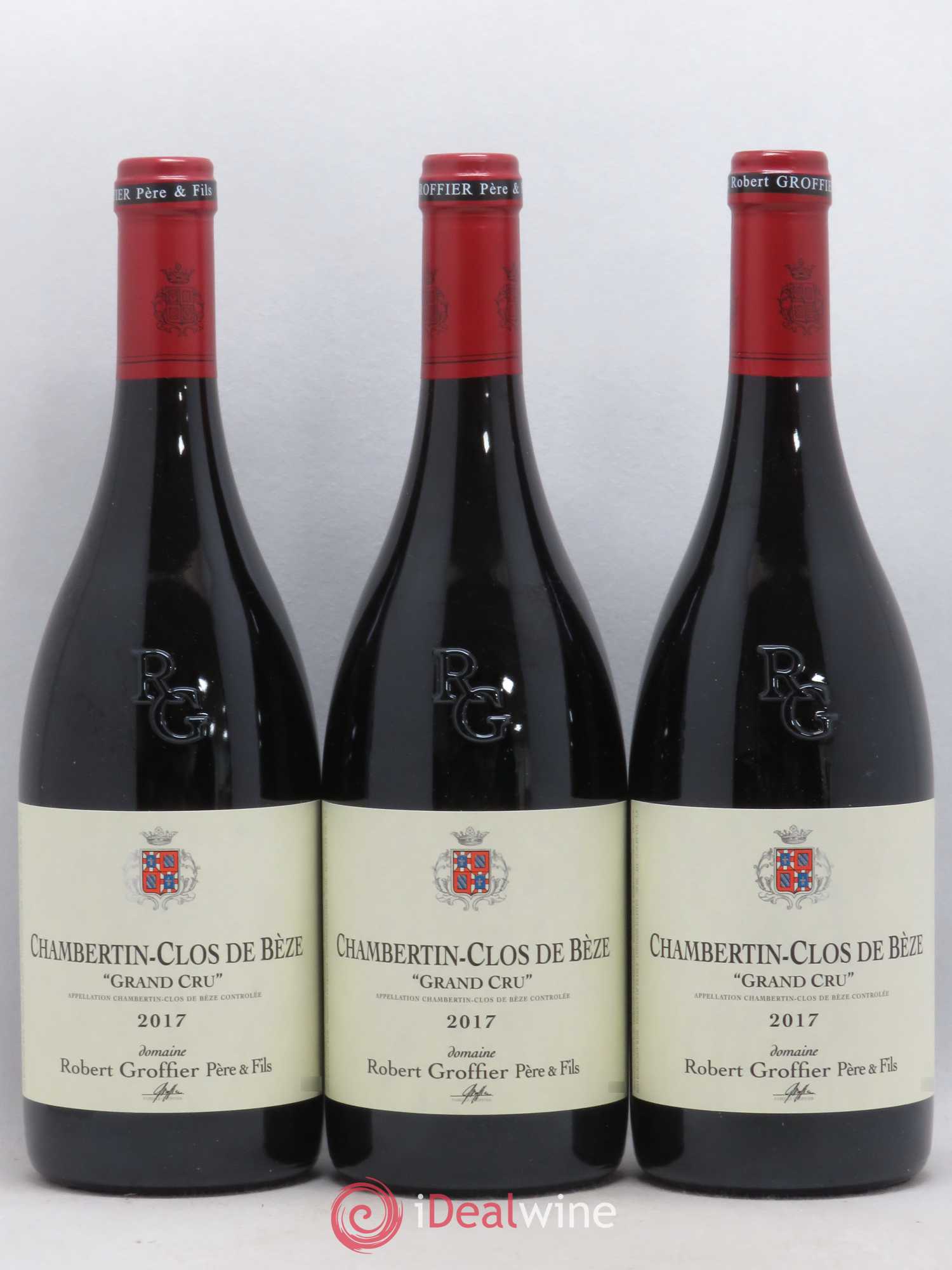 Chambertin Clos de Bèze Grand Cru Robert Groffier Père & Fils (Domaine) 2017 - Lot de 3 bouteilles - 0