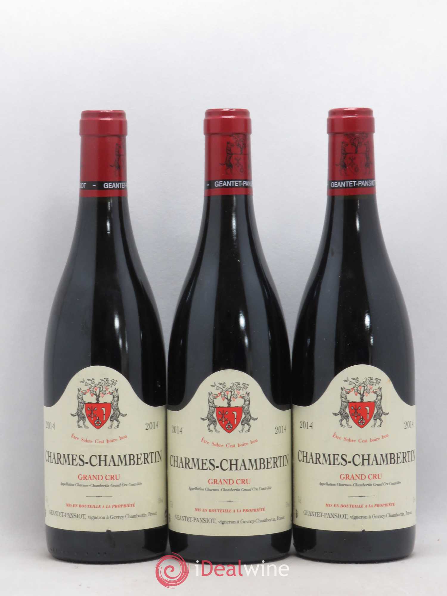 Charmes-Chambertin Grand Cru Geantet-Pansiot 2014 - Lot de 3 bouteilles - 0