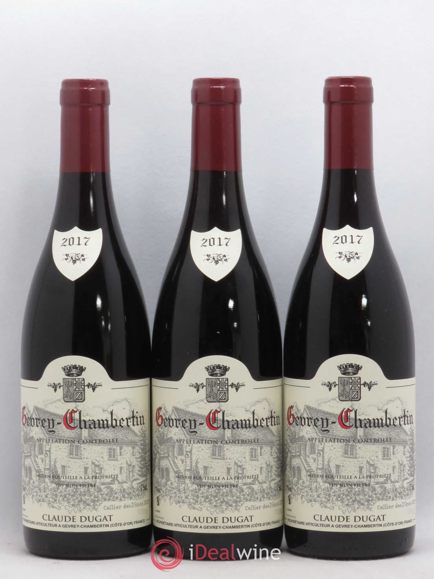 Gevrey-Chambertin Claude Dugat 2017 - Lot de 3 bouteilles - 0
