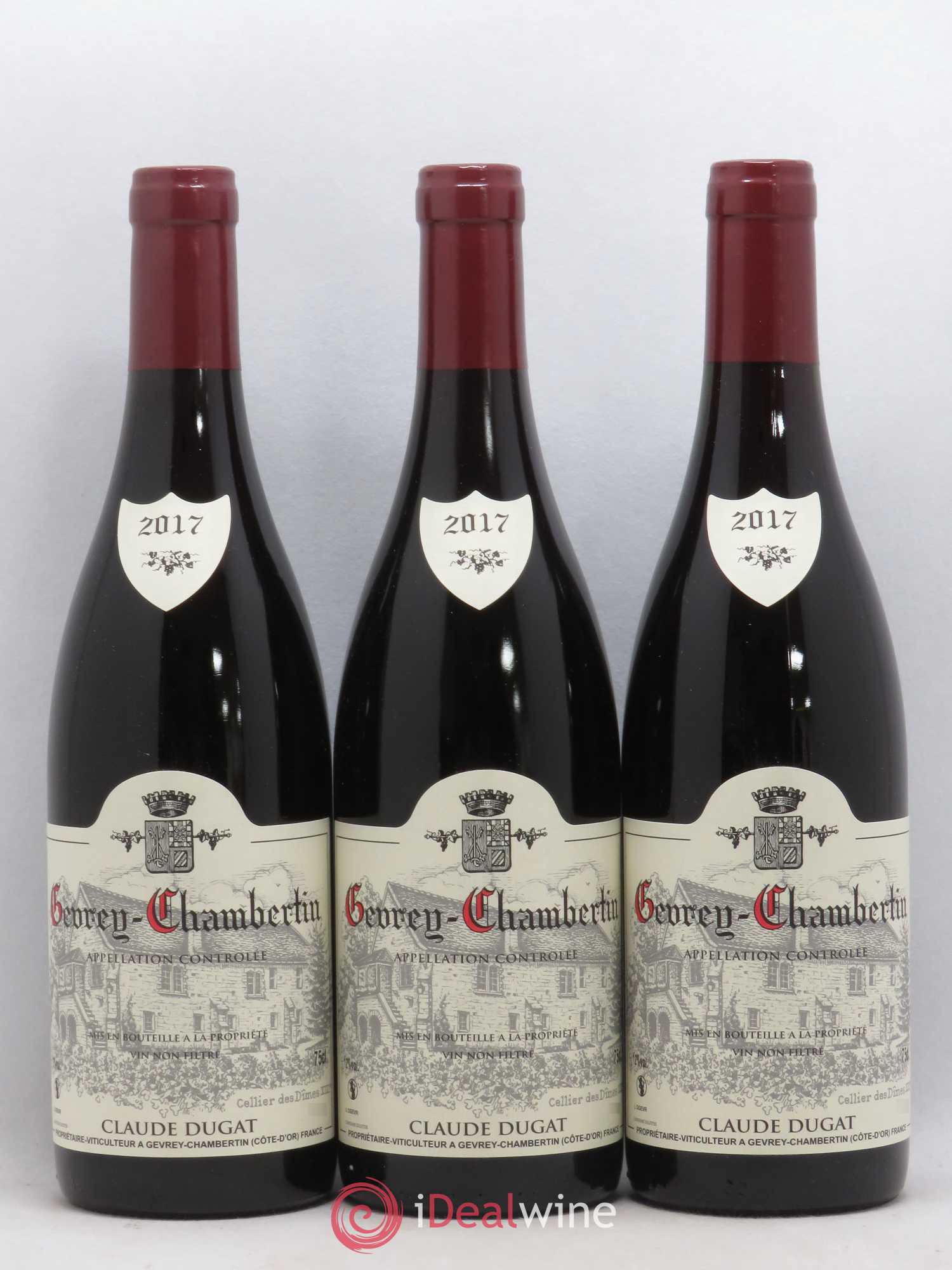 Gevrey-Chambertin Claude Dugat 2017 - Lot de 3 bouteilles - 0