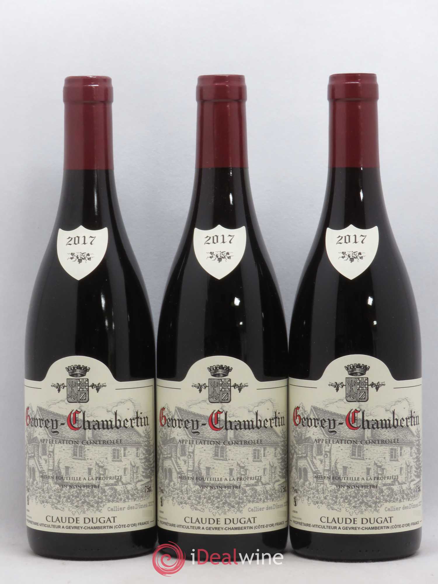 Gevrey-Chambertin Claude Dugat 2017 - Lot de 3 bouteilles - 0