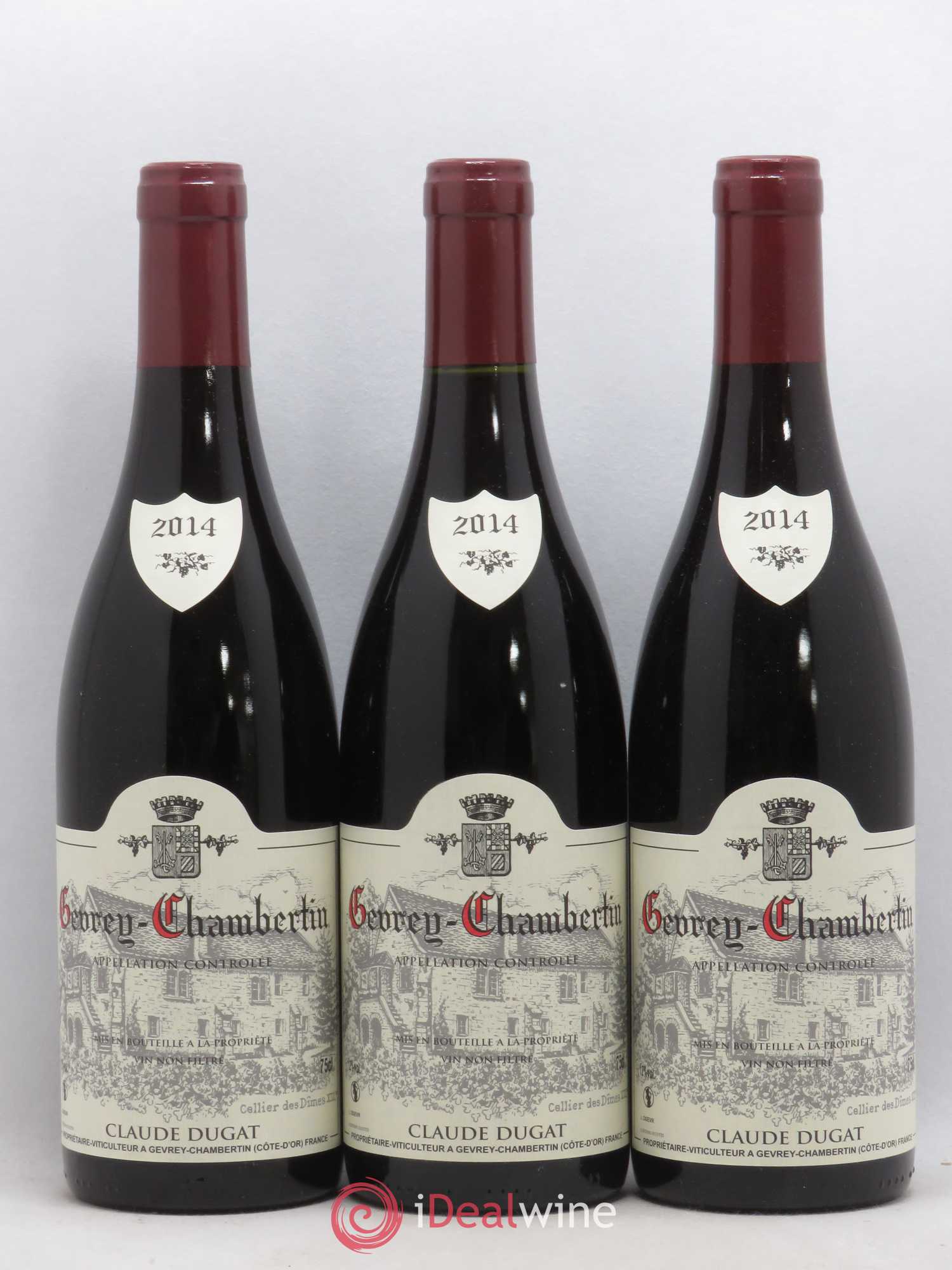 Gevrey-Chambertin Claude Dugat 2014 - Lot de 3 bouteilles - 0