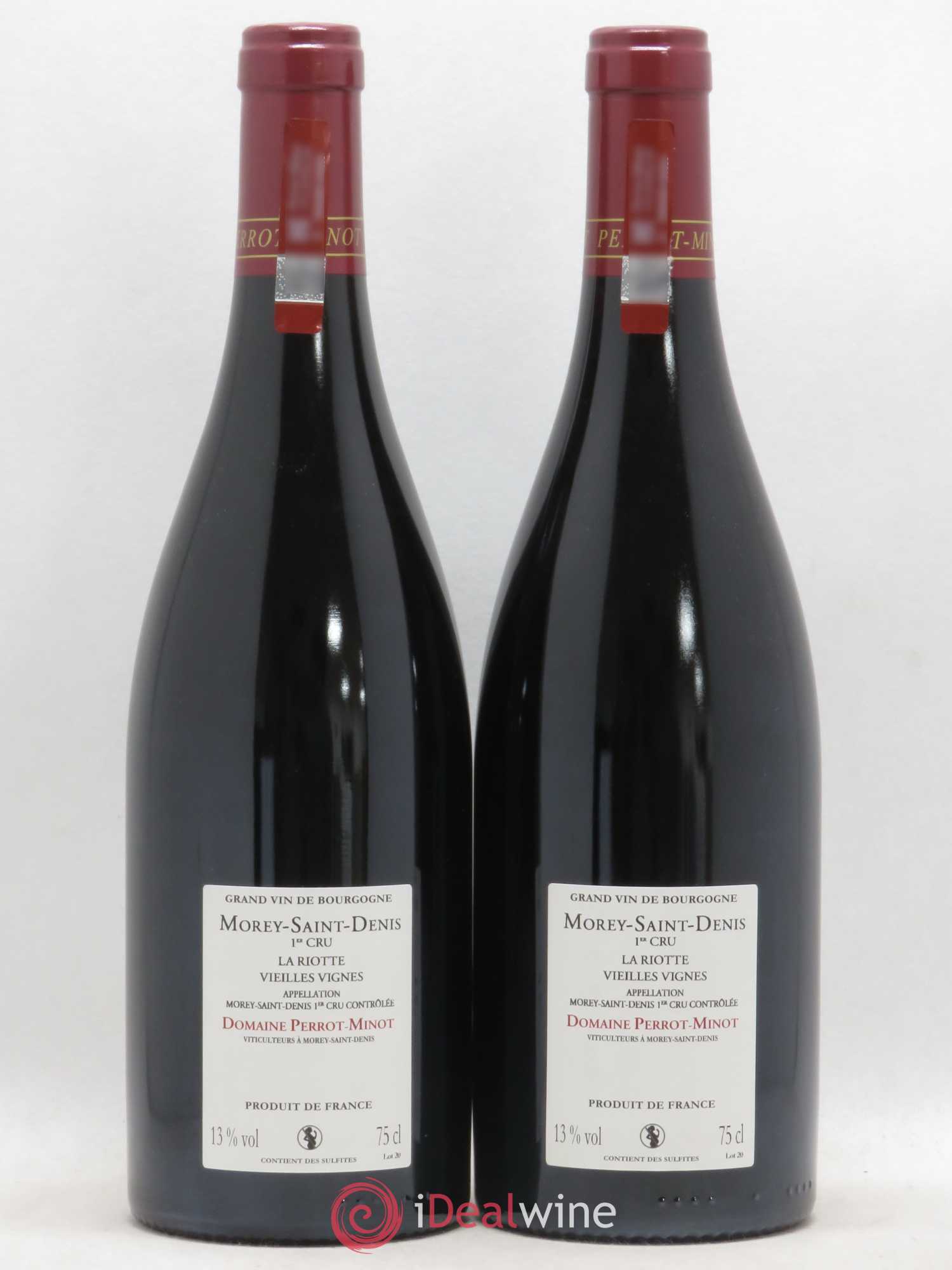 Morey-Saint-Denis 1er Cru La Riotte Vieilles Vignes Perrot-Minot Vieilles vignes 2011 - Lot de 2 bouteilles - 1
