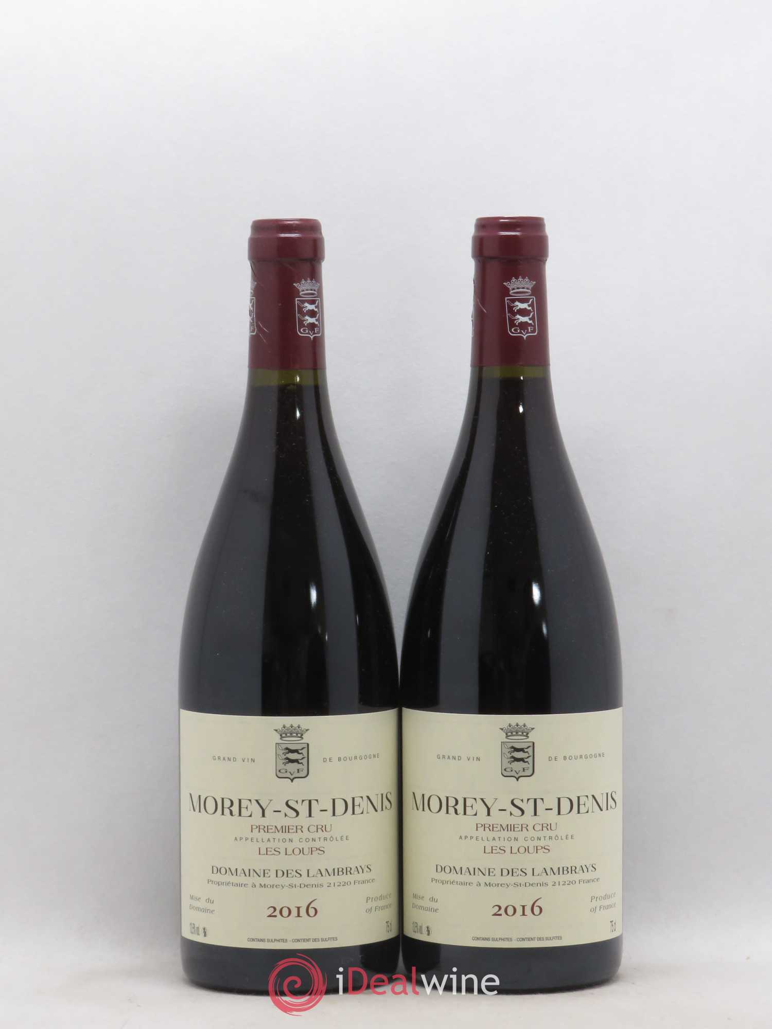 Morey-Saint-Denis 1er Cru Les Loups Domaine des Lambrays 2016 - Lot de 2 bouteilles - 0