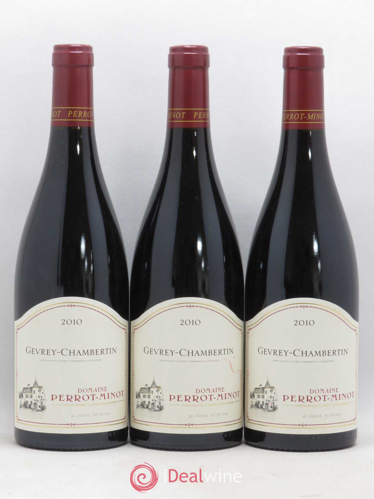 Gevrey-Chambertin Perrot-Minot 2010 - Lot de 3 bouteilles - 0