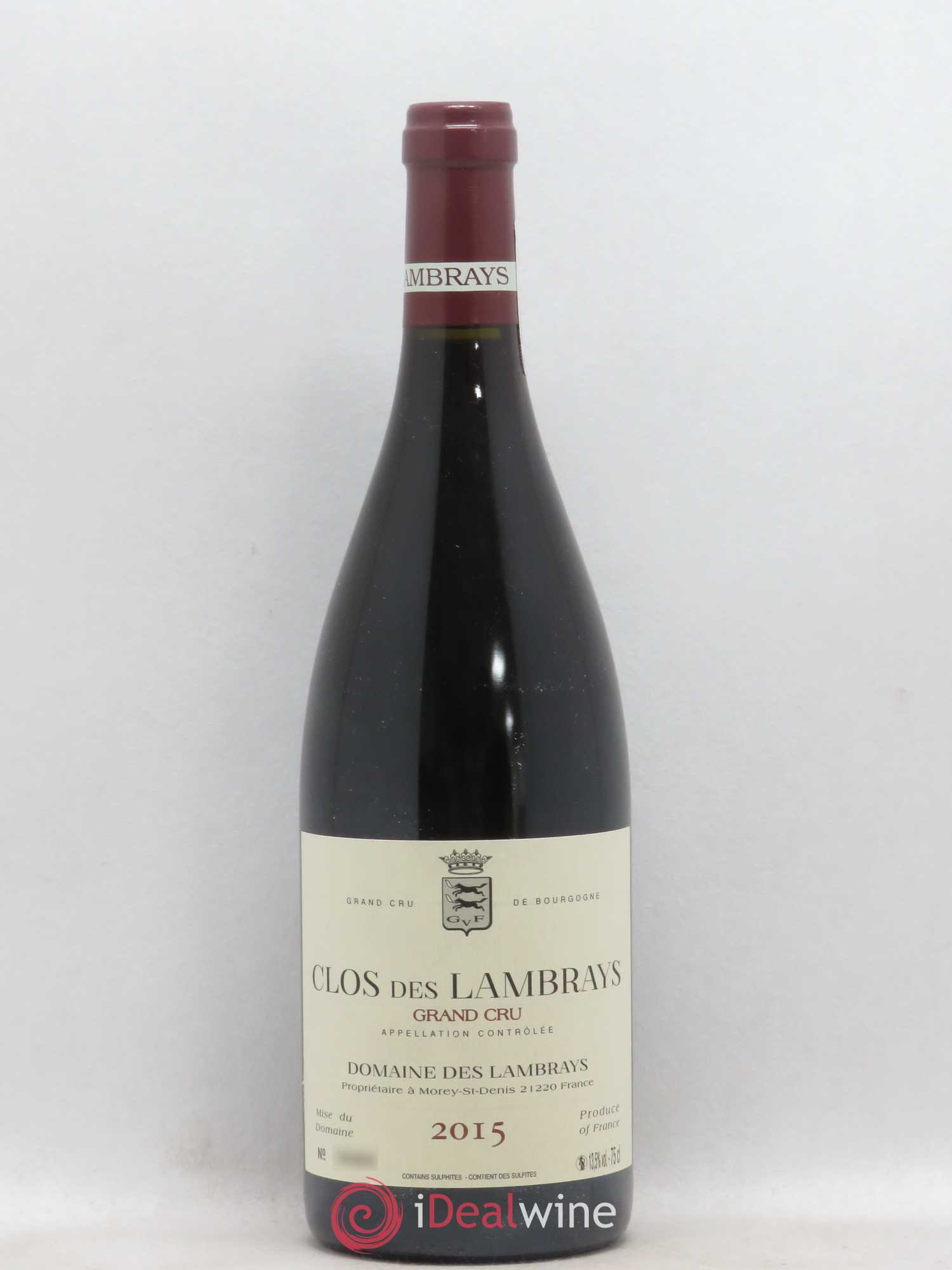 Clos des Lambrays Grand Cru Domaine des Lambrays 2015 - Lot de 1 bouteille - 0