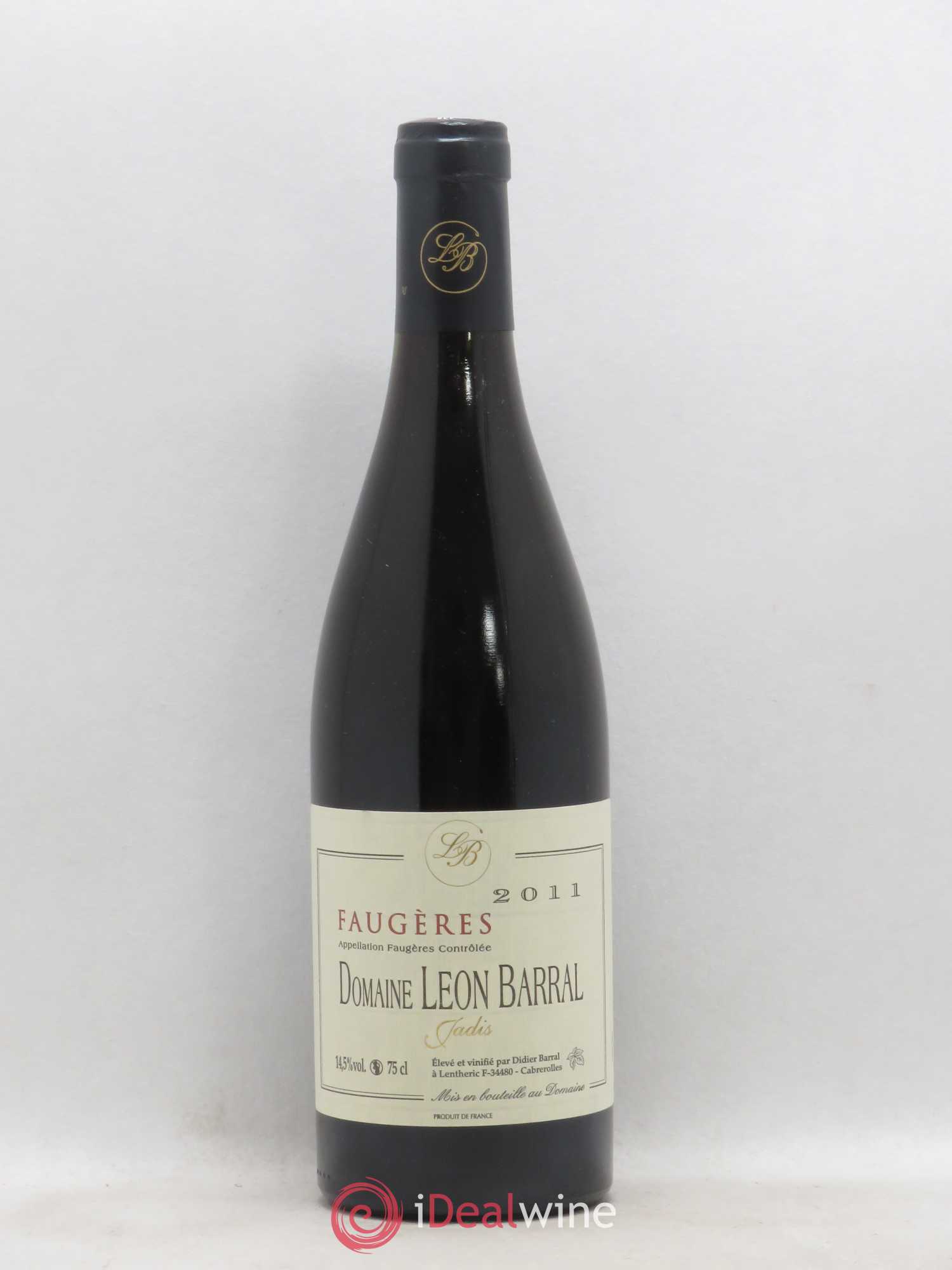 Faugères Jadis Domaine Léon Barral 2011 - Lot de 1 bouteille - 0