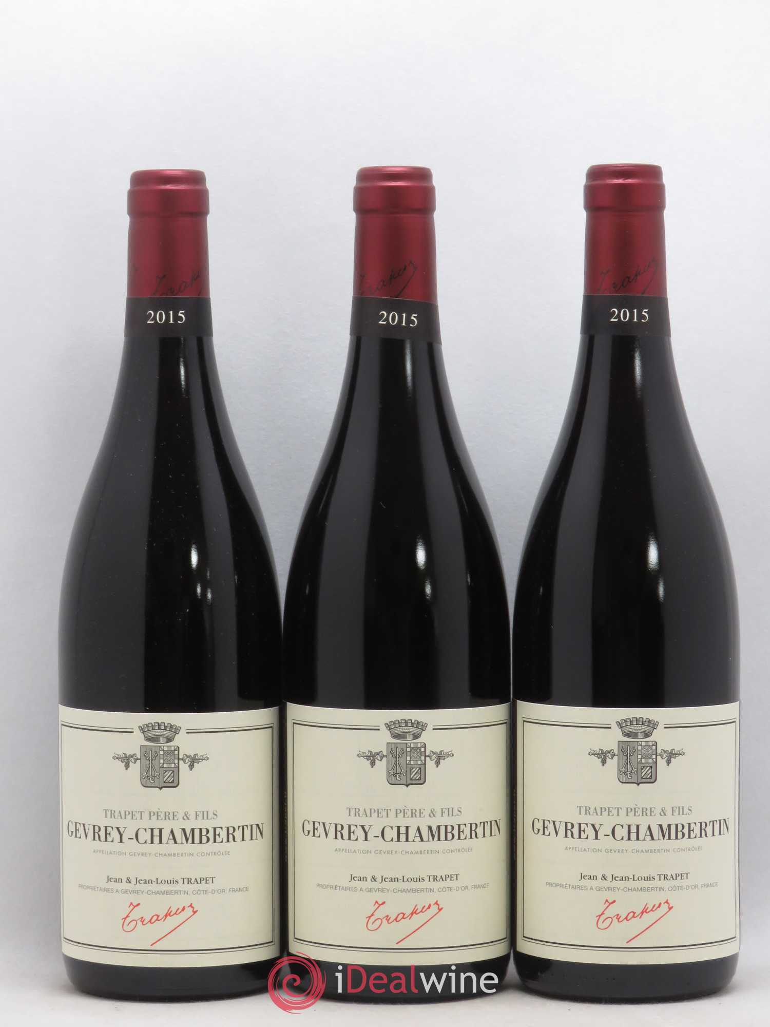 Gevrey-Chambertin Domaine Trapet 2015 - Lot de 3 bouteilles - 0