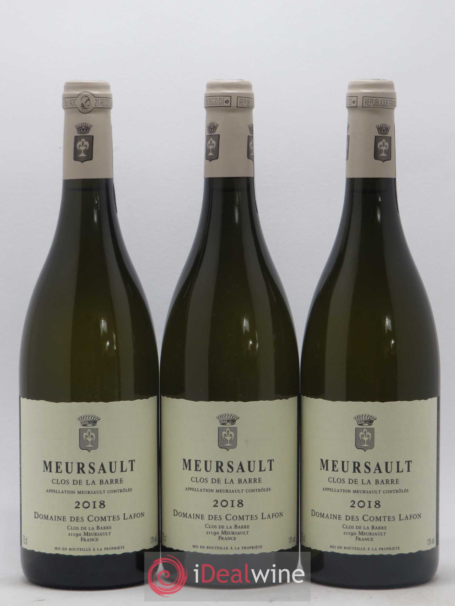Meursault Clos de la Barre Comtes Lafon (Domaine des) 2018 - Lot de 3 bouteilles - 0
