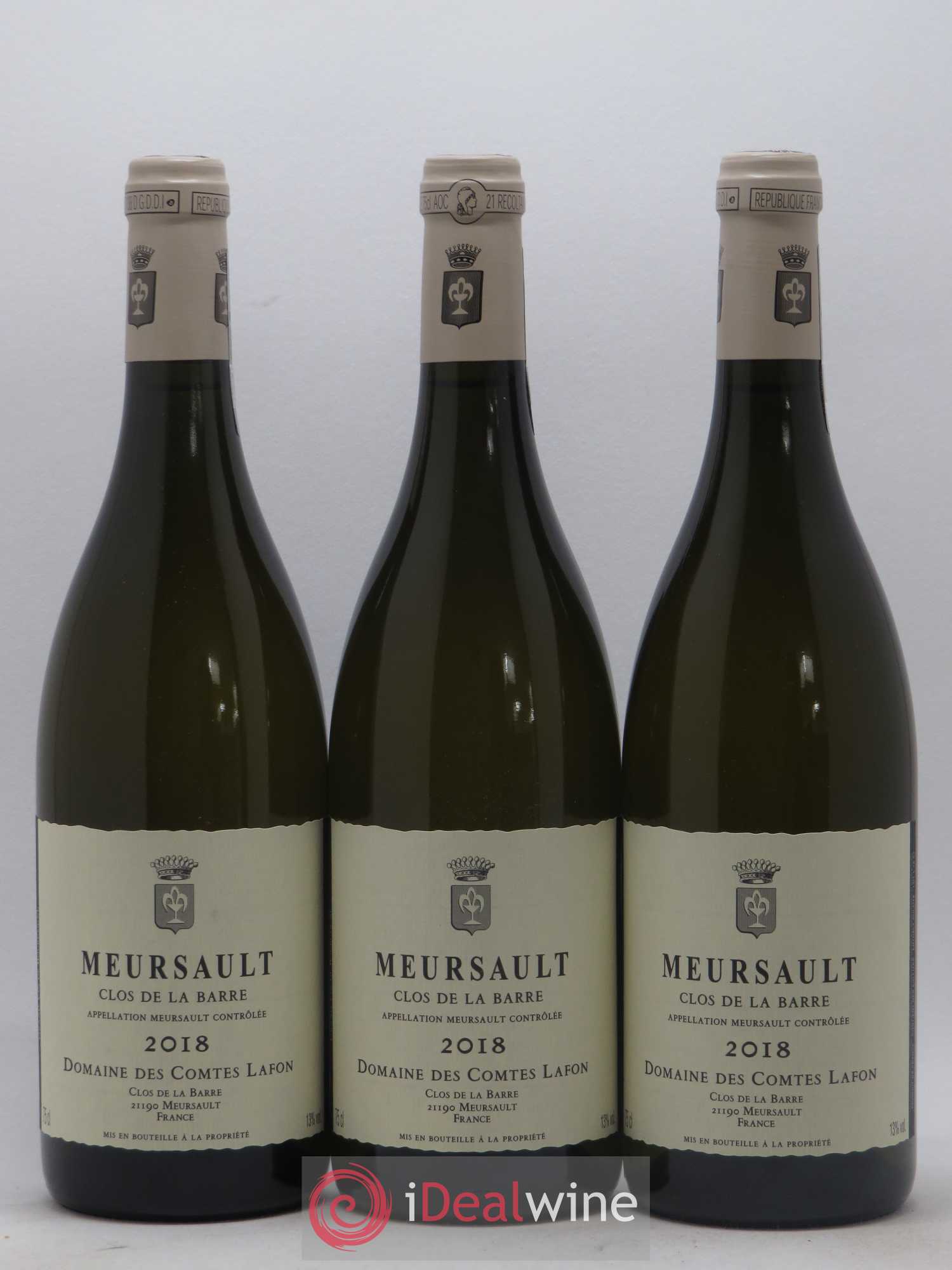 Meursault Clos de la Barre Comtes Lafon (Domaine des) 2018 - Lot de 3 bouteilles - 0