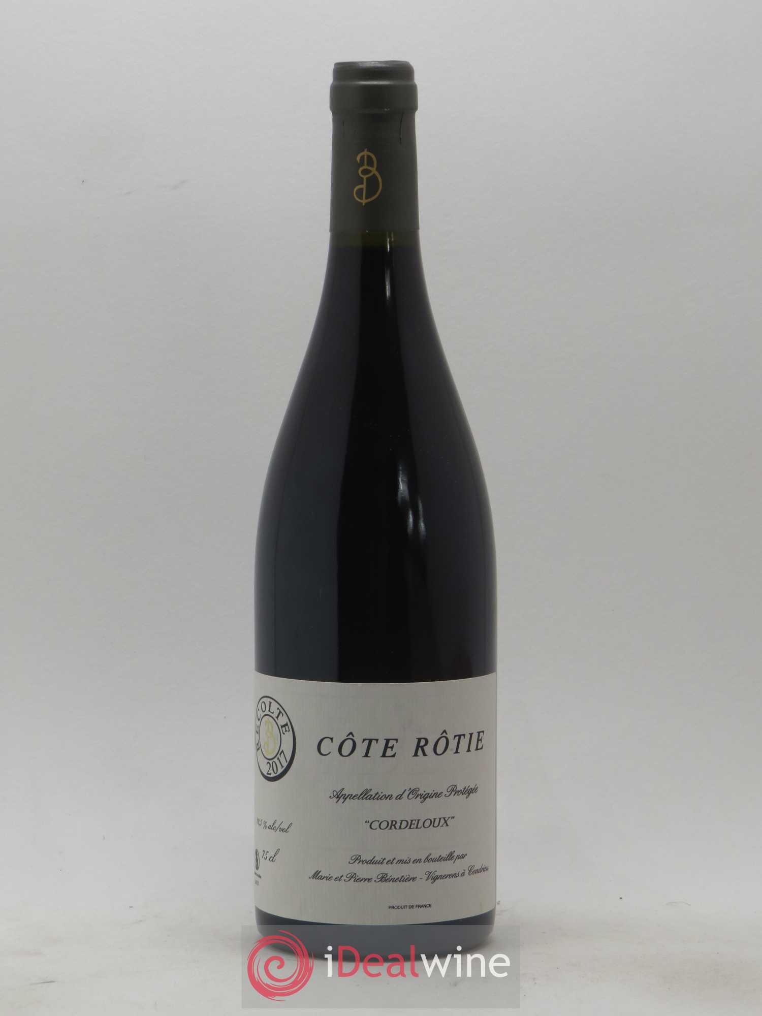 Côte-Rôtie Cordeloux Marie et Pierre Bénetière (Domaine) 2017 - Lot de 1 bouteille - 0