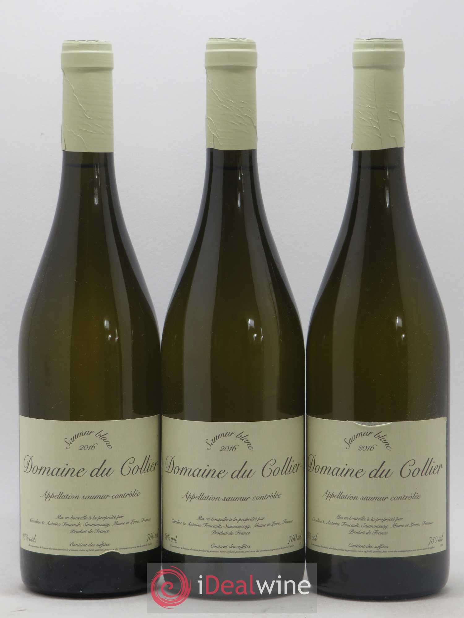 Saumur Domaine du Collier 2016 - Lot de 3 bouteilles - 0