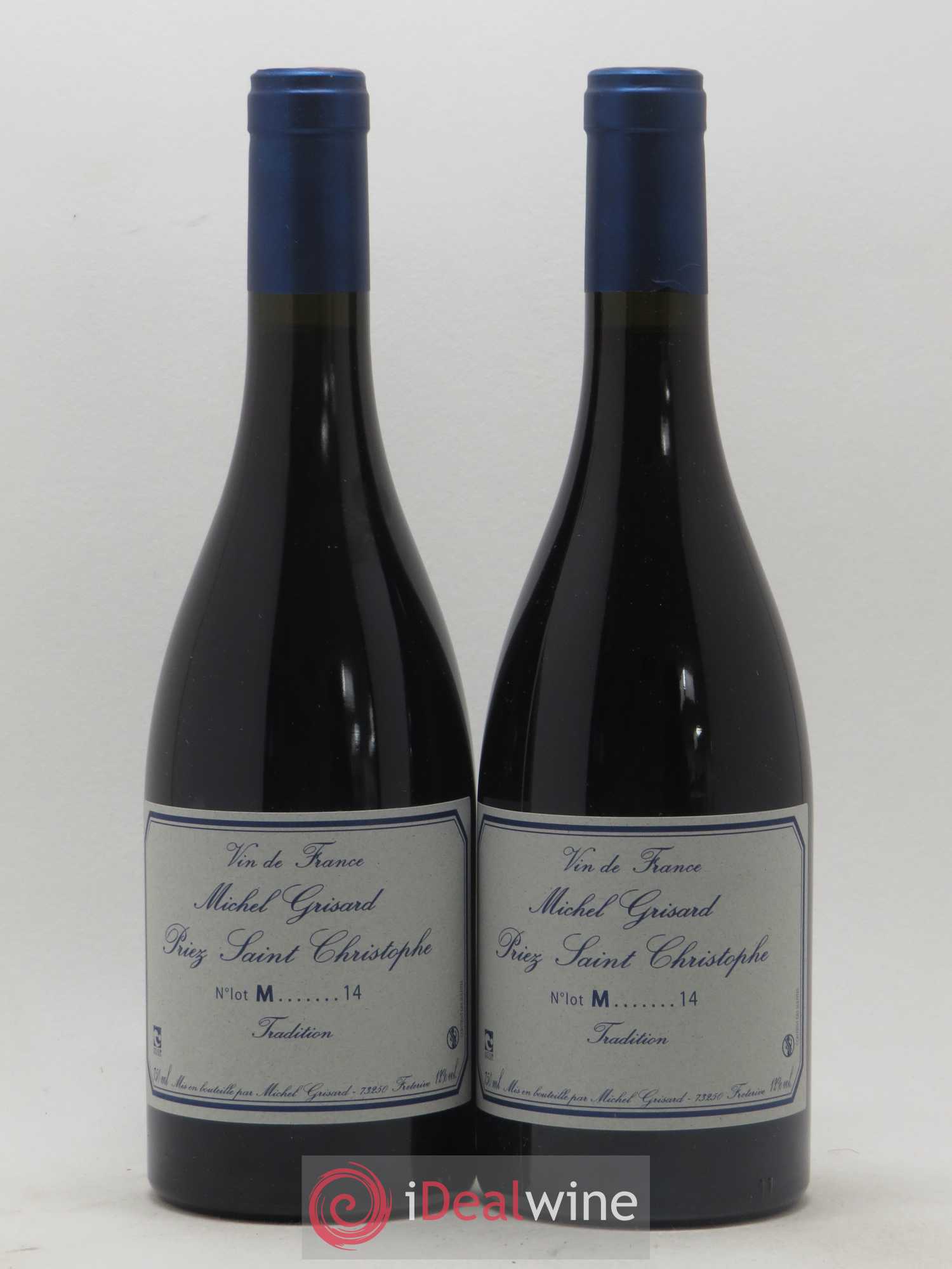 Vin de France Mondeuse Tradition Priez Saint Christophe Michel Grisard 2014 - Posten von 2 Flaschen - 0
