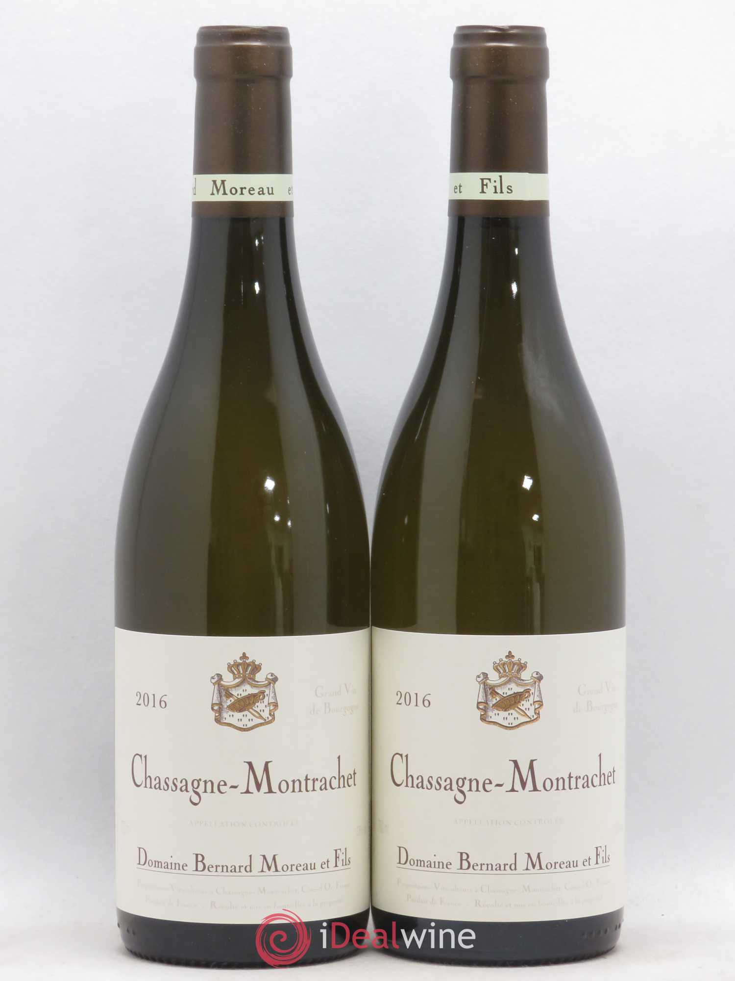 Chassagne-Montrachet Domaine Bernard Moreau 2016 - Lot de 2 bouteilles - 0