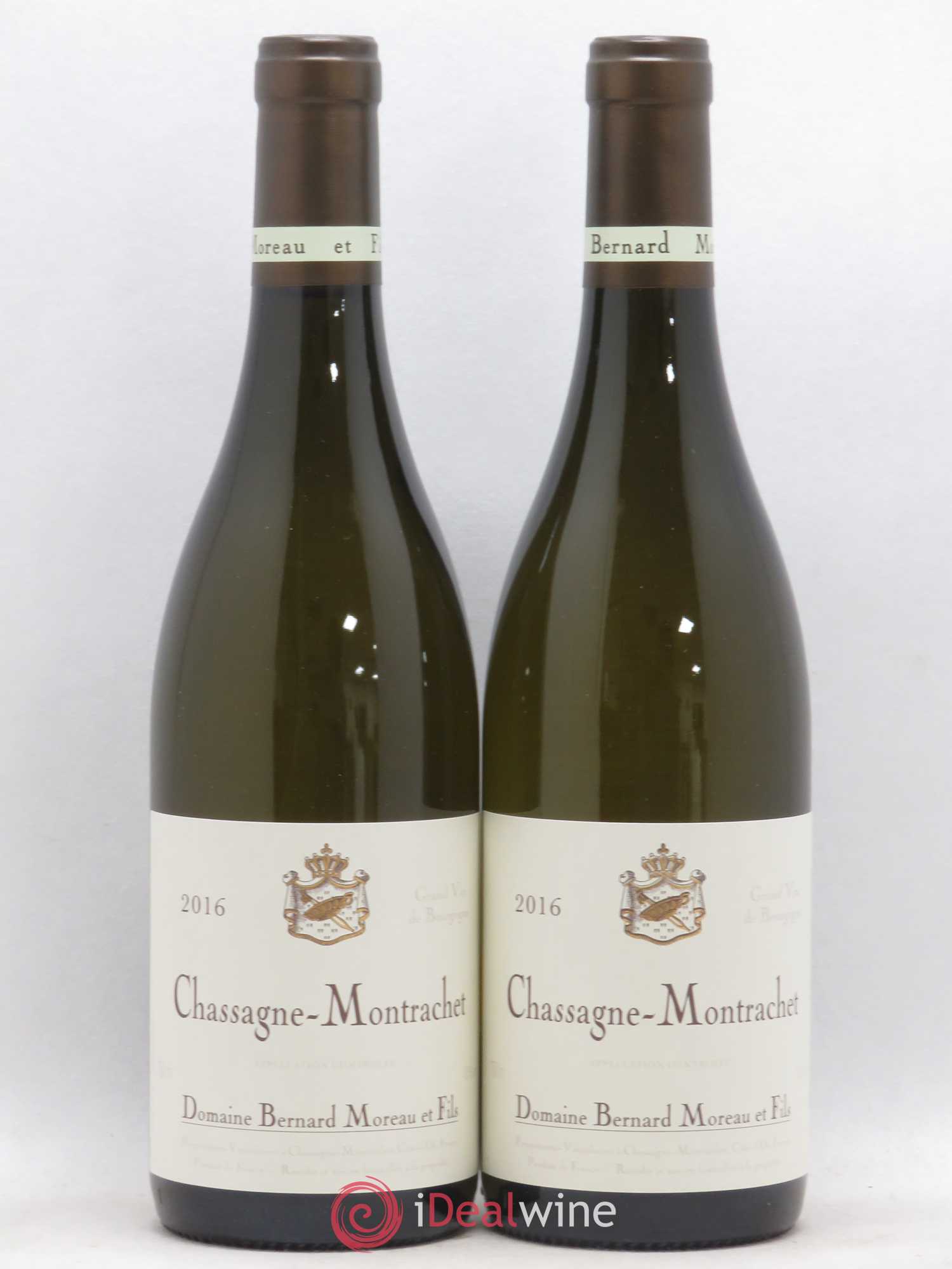 Chassagne-Montrachet Domaine Bernard Moreau 2016 - Lot de 2 bouteilles - 0
