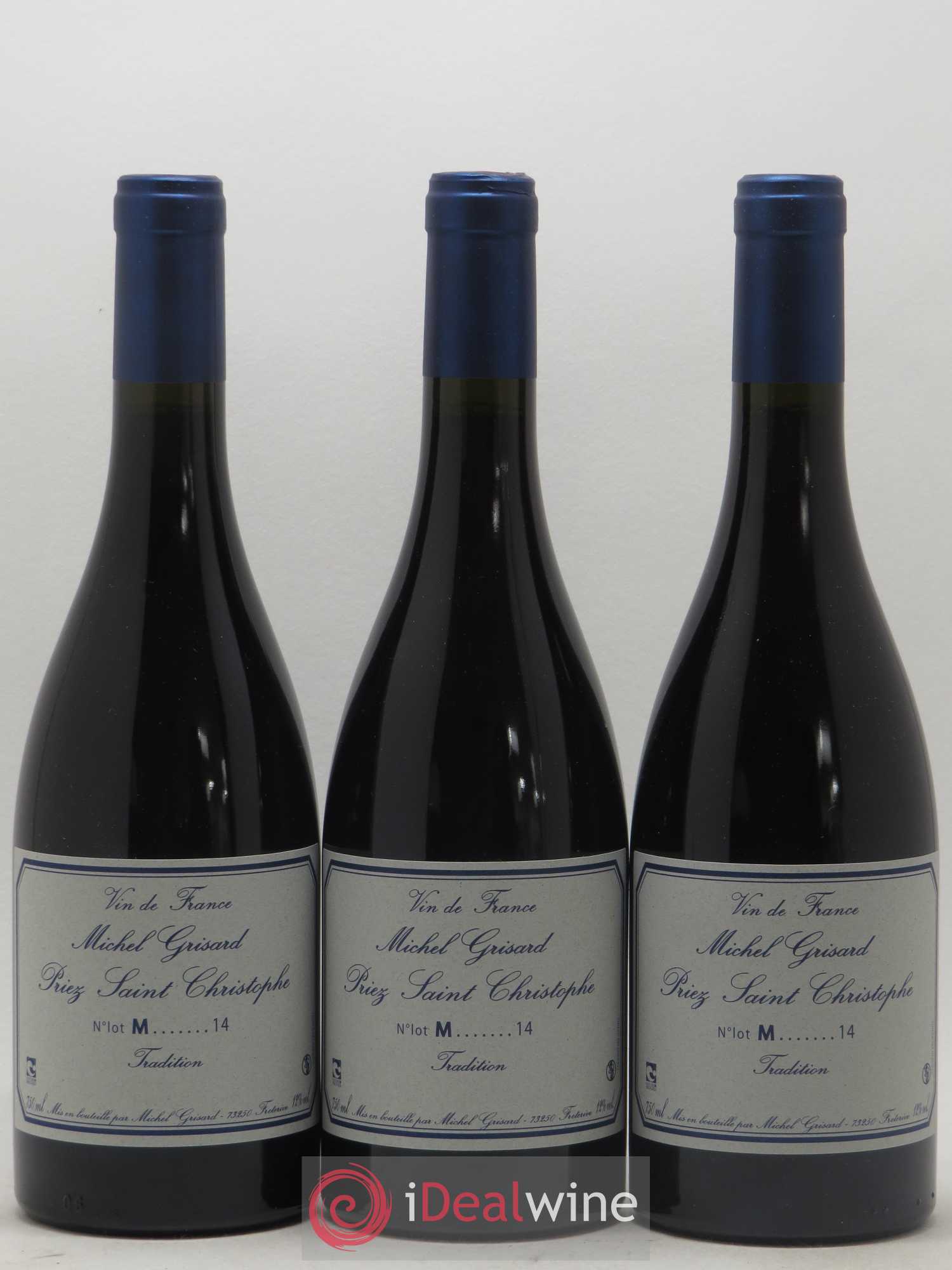 Vin de France Mondeuse Tradition Priez Saint Christophe Michel Grisard 2014 - Posten von 3 Flaschen - 0