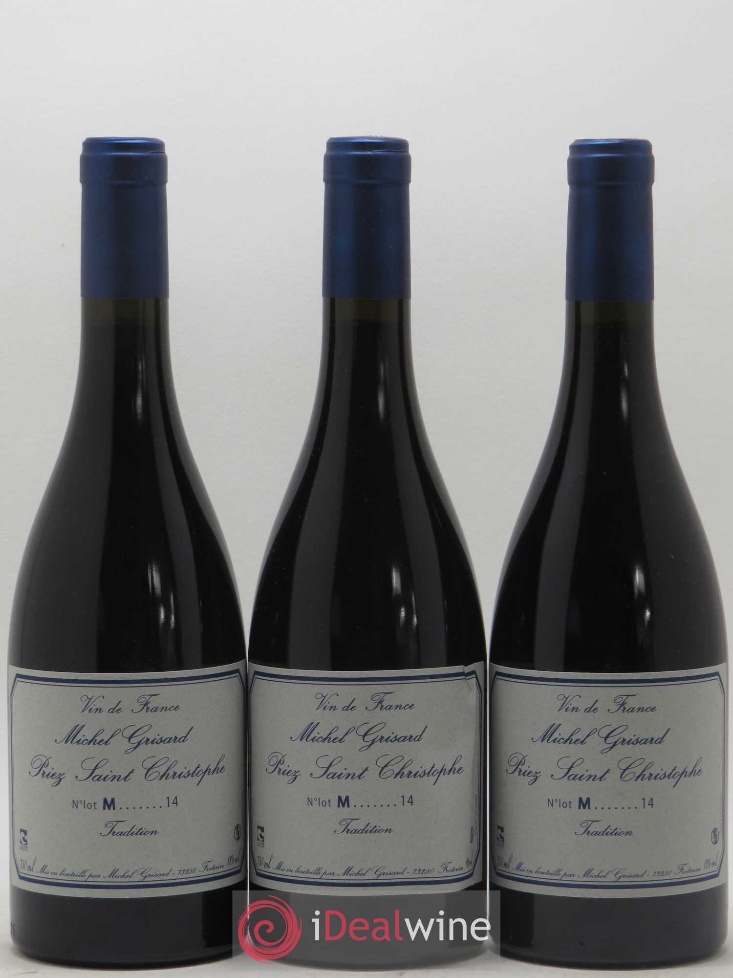 Vin de France Mondeuse Tradition Priez Saint Christophe Michel Grisard 2014 - Posten von 3 Flaschen - 0
