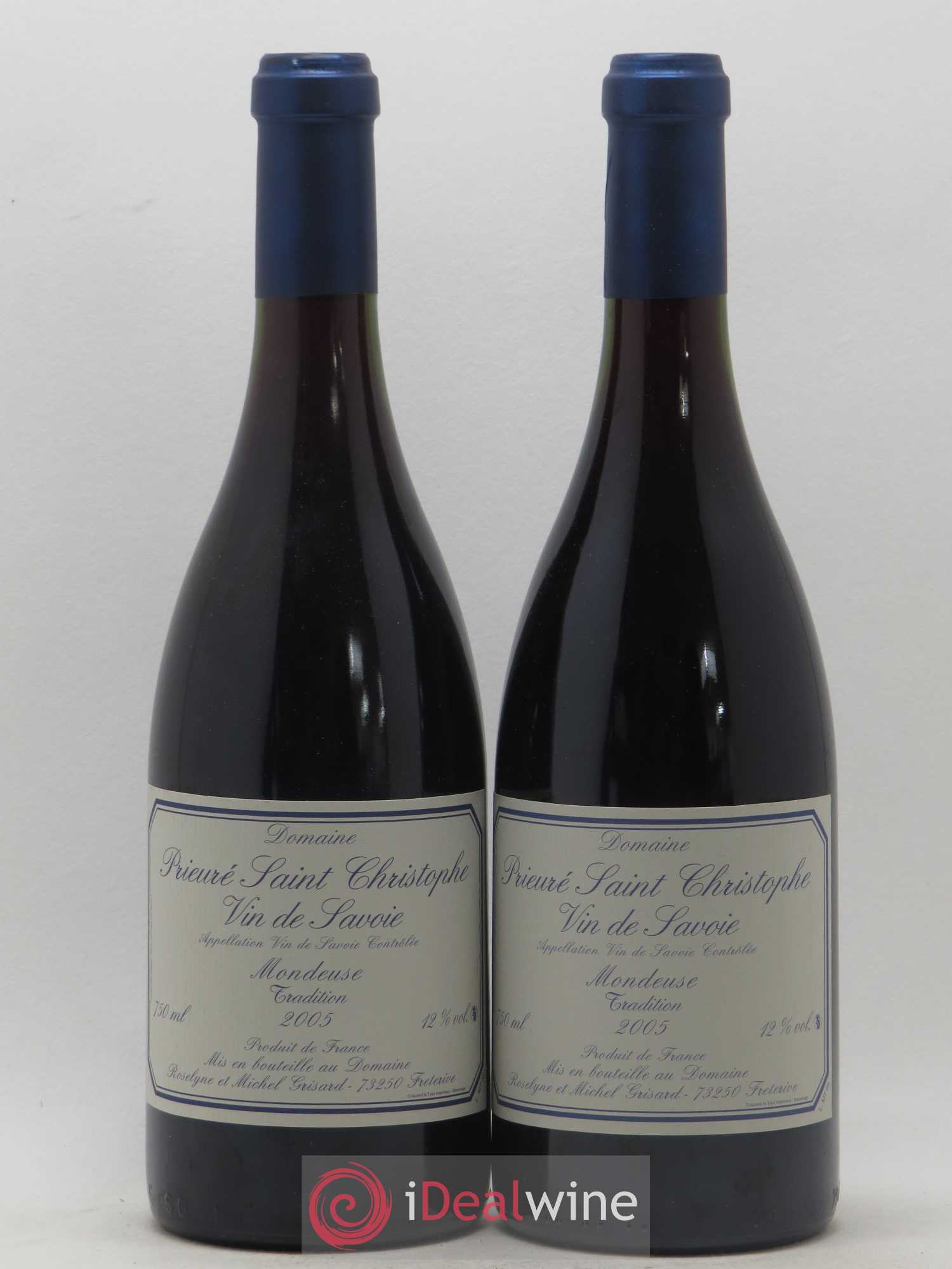 Vin de Savoie Mondeuse Tradition Prieuré Saint Christophe Michel Grisard 2005 - Posten von 2 Flaschen - 0