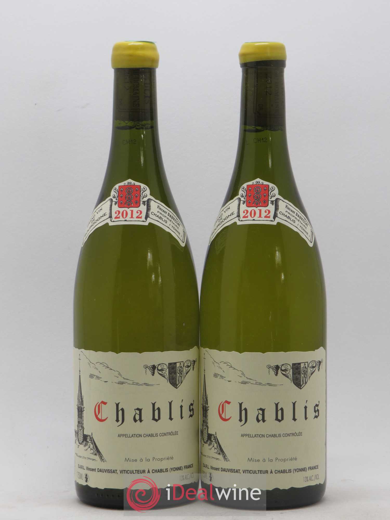 Chablis Vincent Dauvissat (Domaine) 2012 - Lot de 2 bouteilles - 0