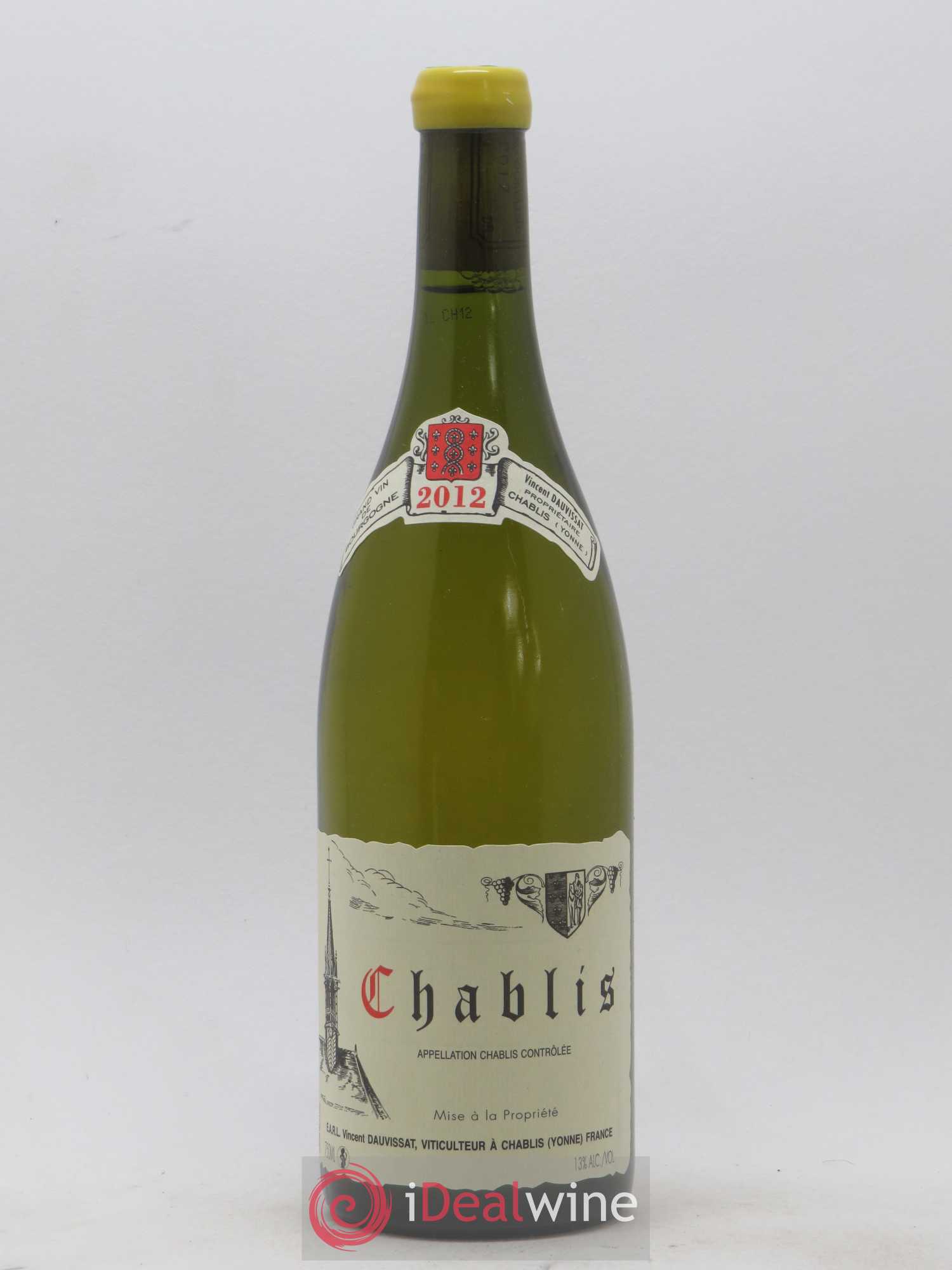 Chablis Vincent Dauvissat (Domaine) 2012 - Lot de 1 bouteille - 0