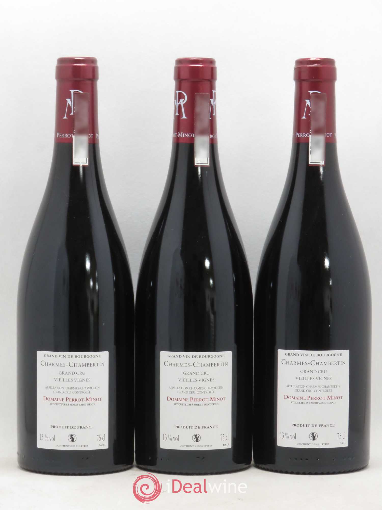 Charmes-Chambertin Grand Cru Vieilles Vignes Perrot-Minot 2016 - Lot de 3 bouteilles - 1