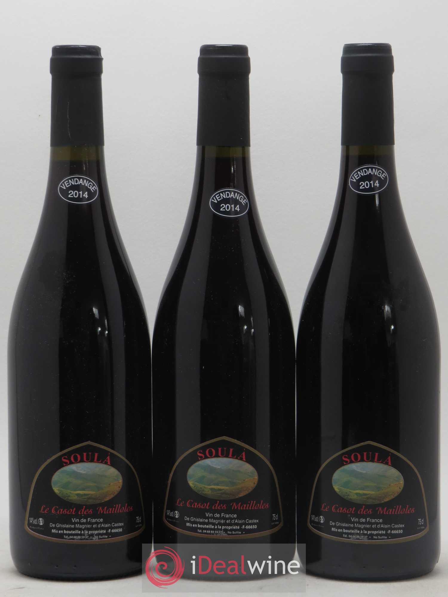 Vin de France Soula Le Casot des Mailloles 2014 - Lot de 3 bouteilles - 0
