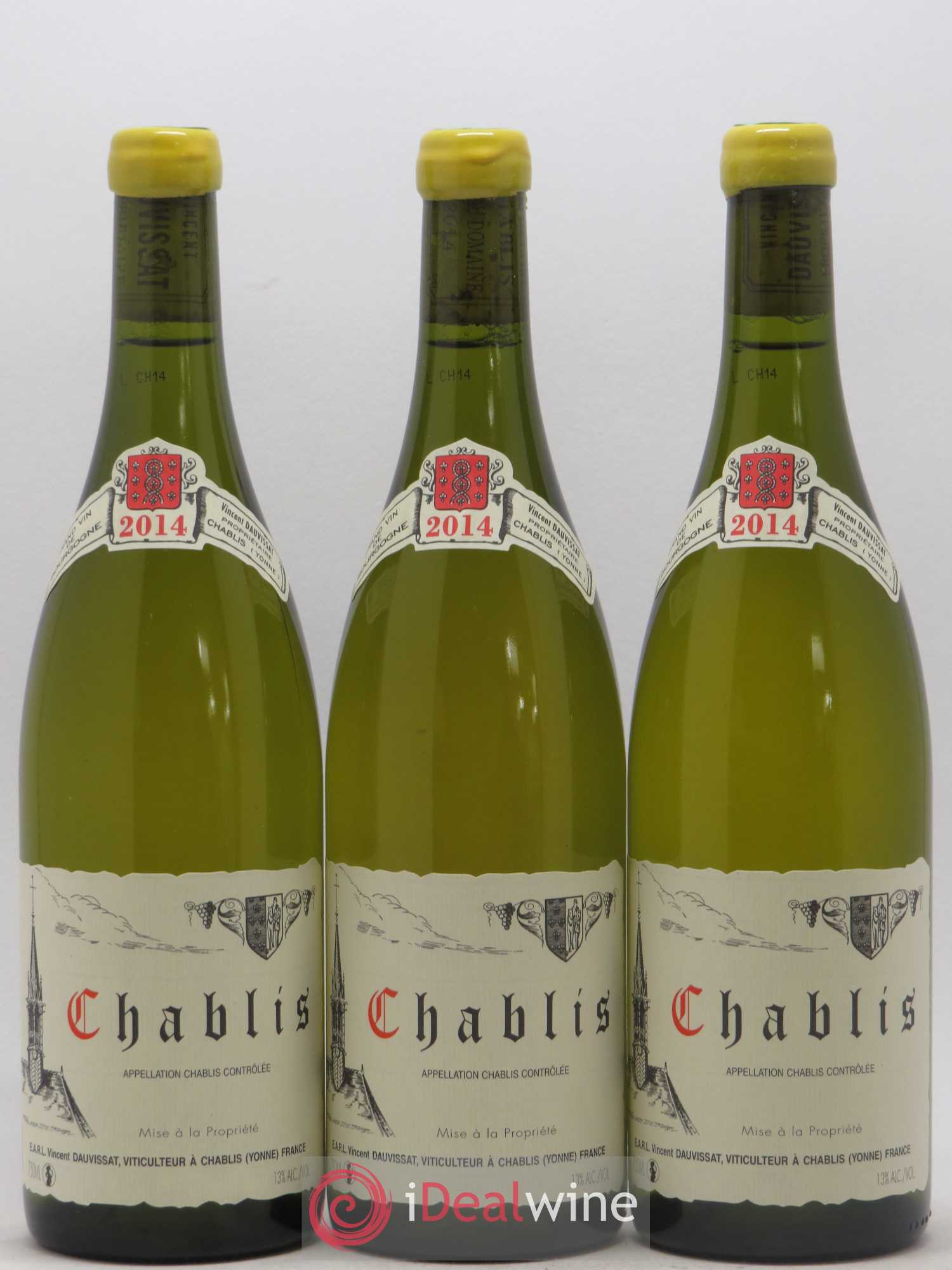 Chablis Vincent Dauvissat (Domaine) 2014 - Lot de 3 bouteilles - 0