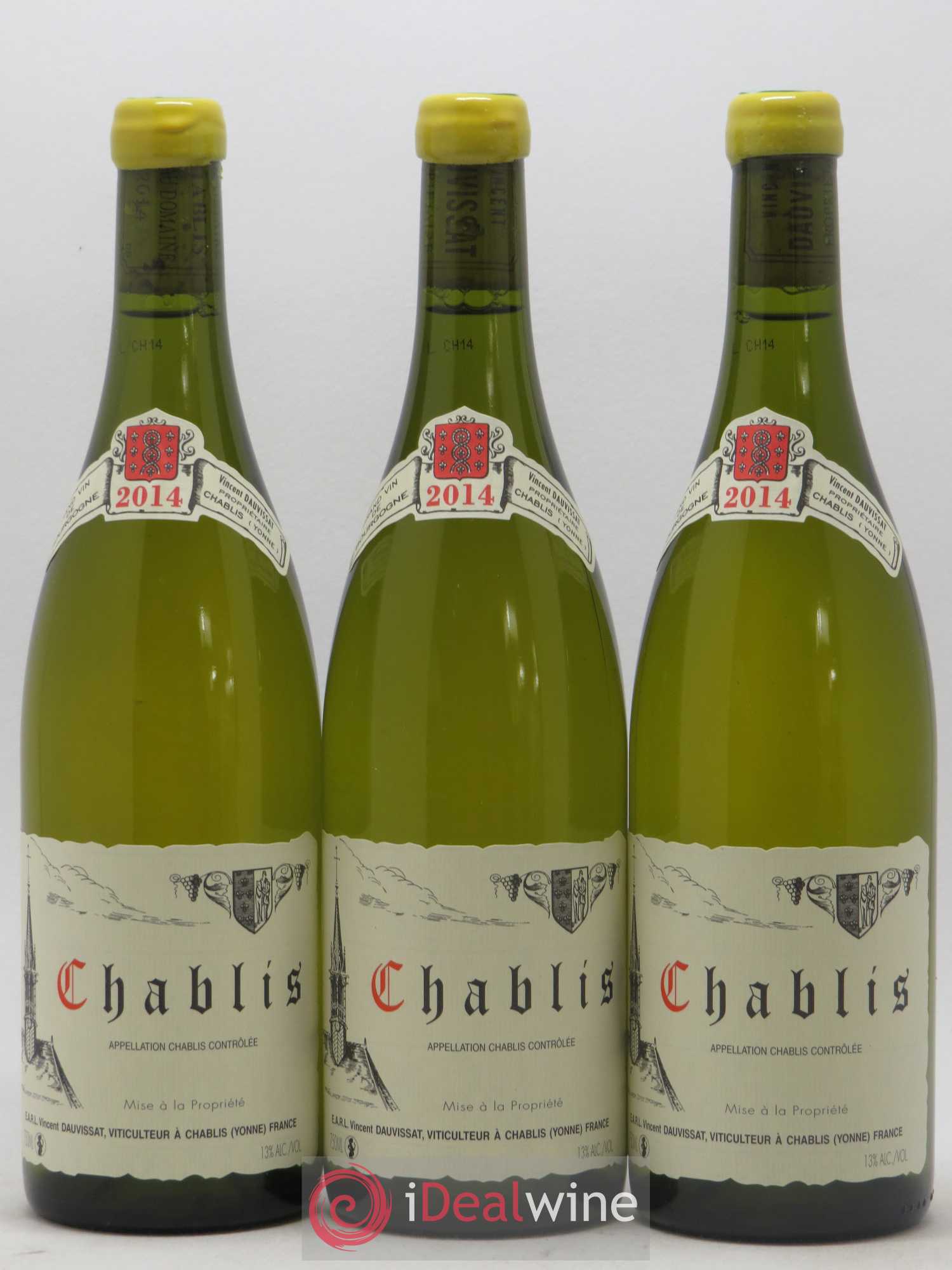 Chablis Vincent Dauvissat (Domaine) 2014 - Lot de 3 bouteilles - 0