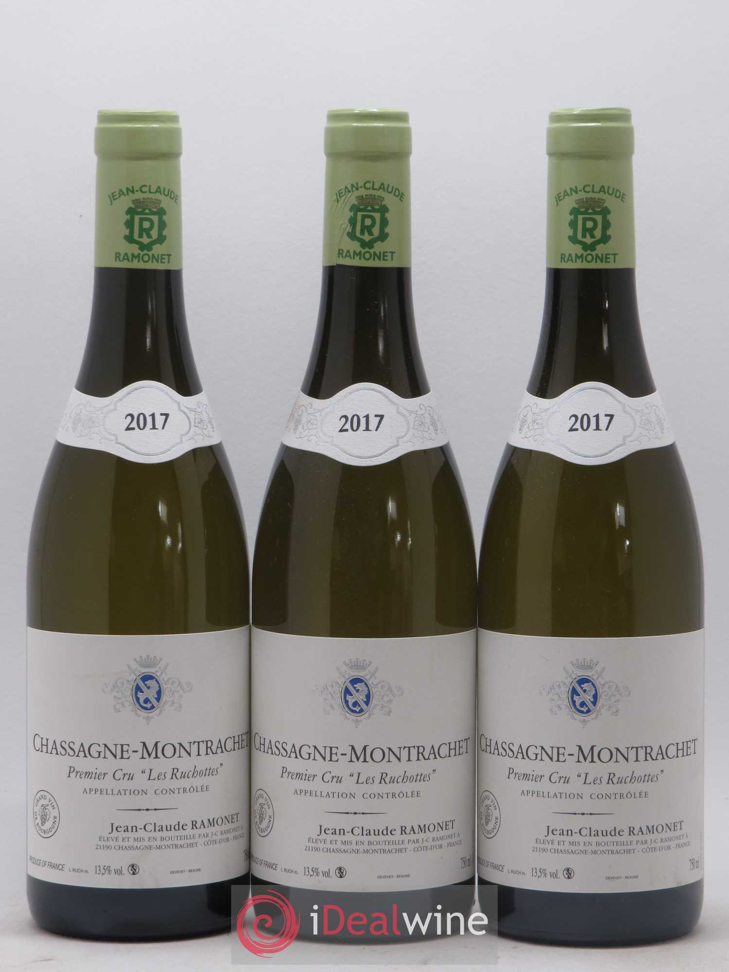 Chassagne-Montrachet 1er Cru Les Ruchottes Ramonet (Domaine) 2017 - Lot de 3 bouteilles - 0