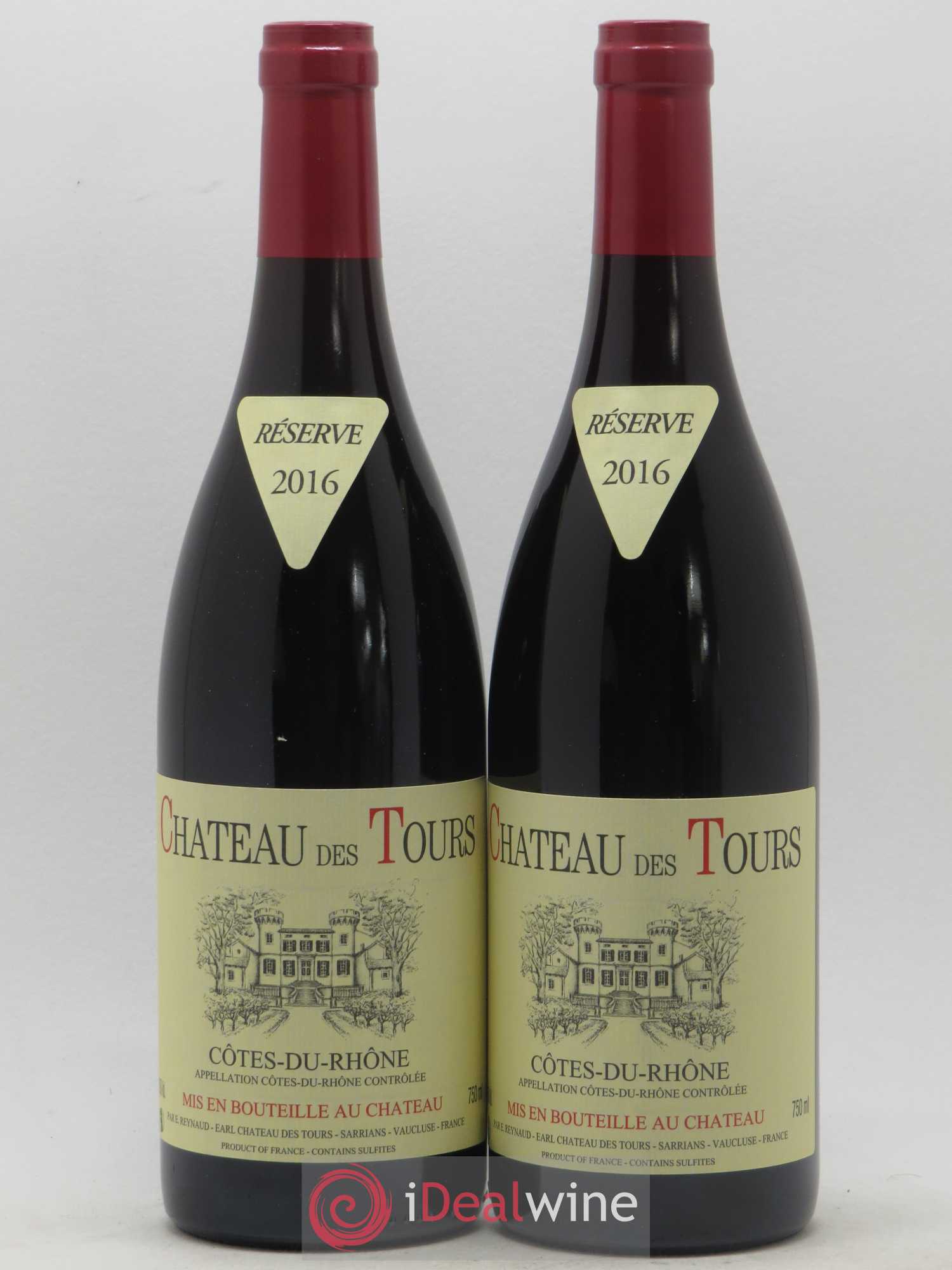 Côtes-du-Rhône Château des Tours Emmanuel Reynaud 2016 - Lot de 2 bouteilles - 0
