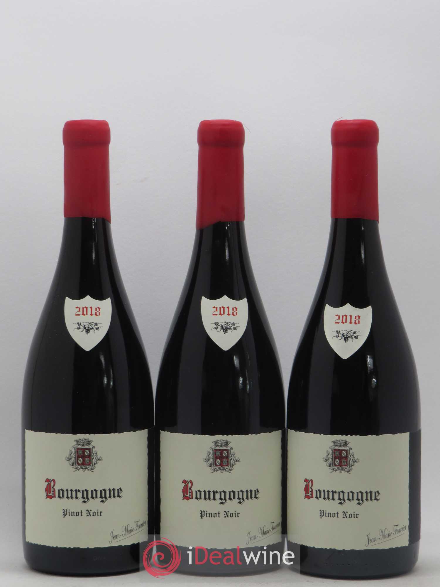 Bourgogne Pinot Noir Domaine Jean Marie Fourrier (sans prix de réserve) 2018 - Posten von 3 Flaschen - 0