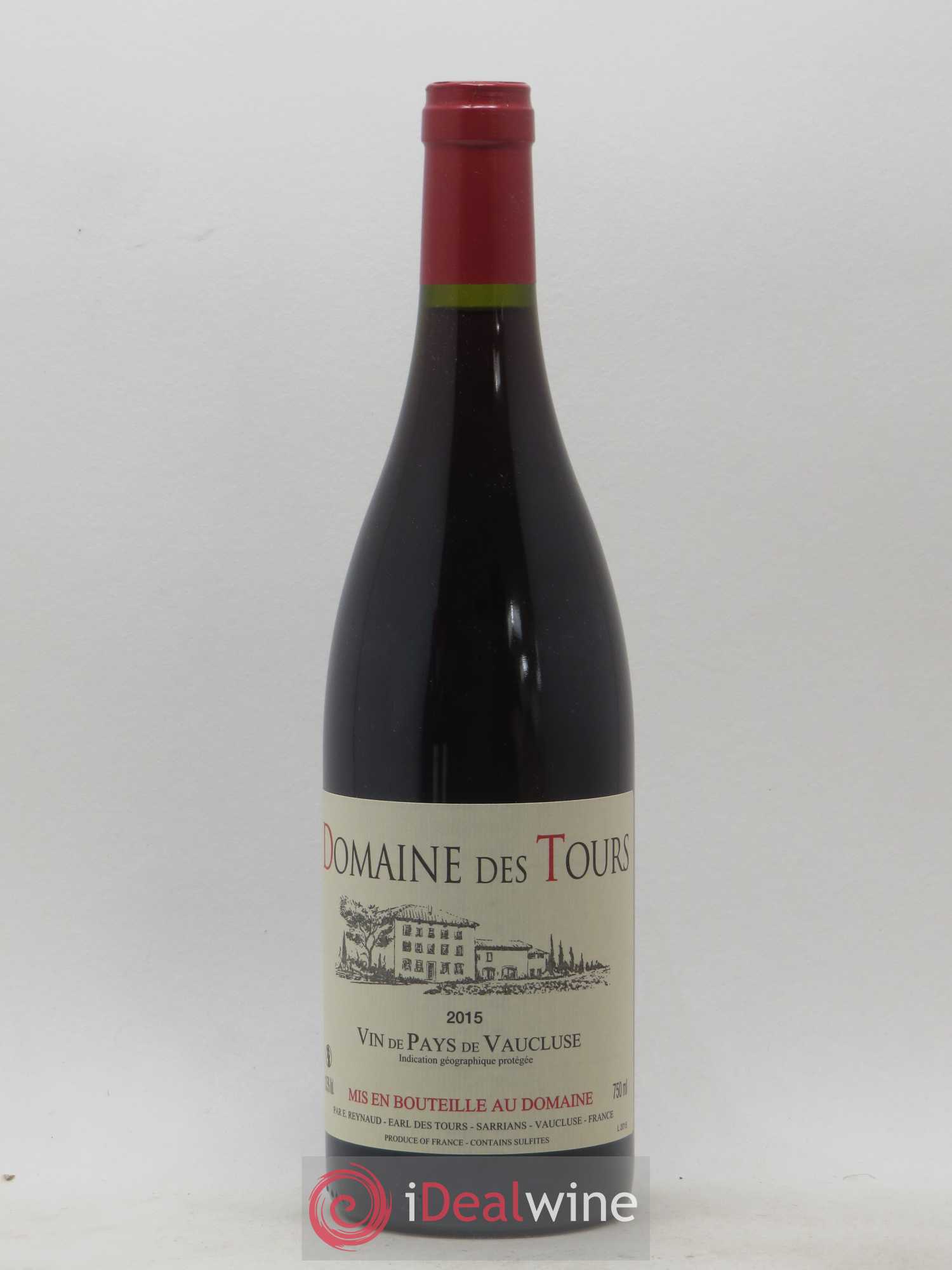 Vaucluse (Vin de Pays de Vaucluse) Domaine des Tours Emmanuel Reynaud 2015 - Lot de 1 bouteille - 0