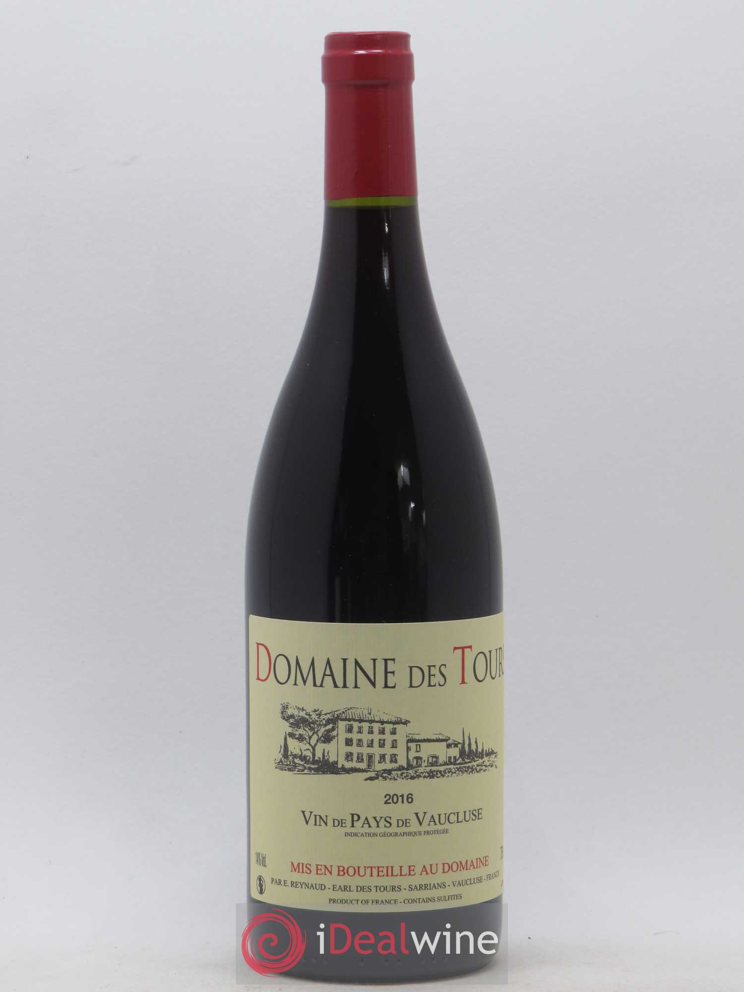 Vaucluse (Vin de Pays de Vaucluse) Domaine des Tours Emmanuel Reynaud 2016 - Lot de 1 bouteille - 0