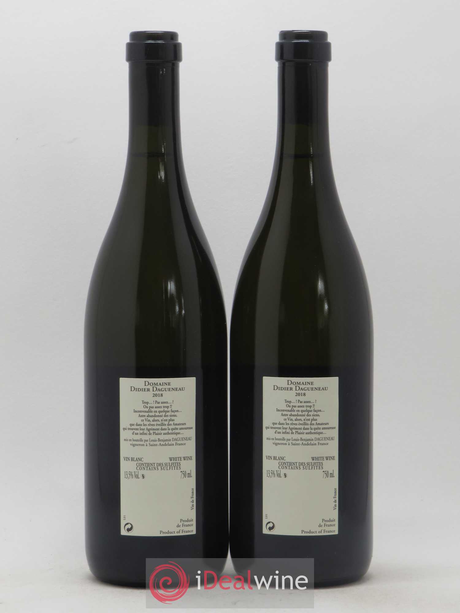 Vin de France Buisson Renard Dagueneau 2018 - Posten von 2 Flaschen - 1
