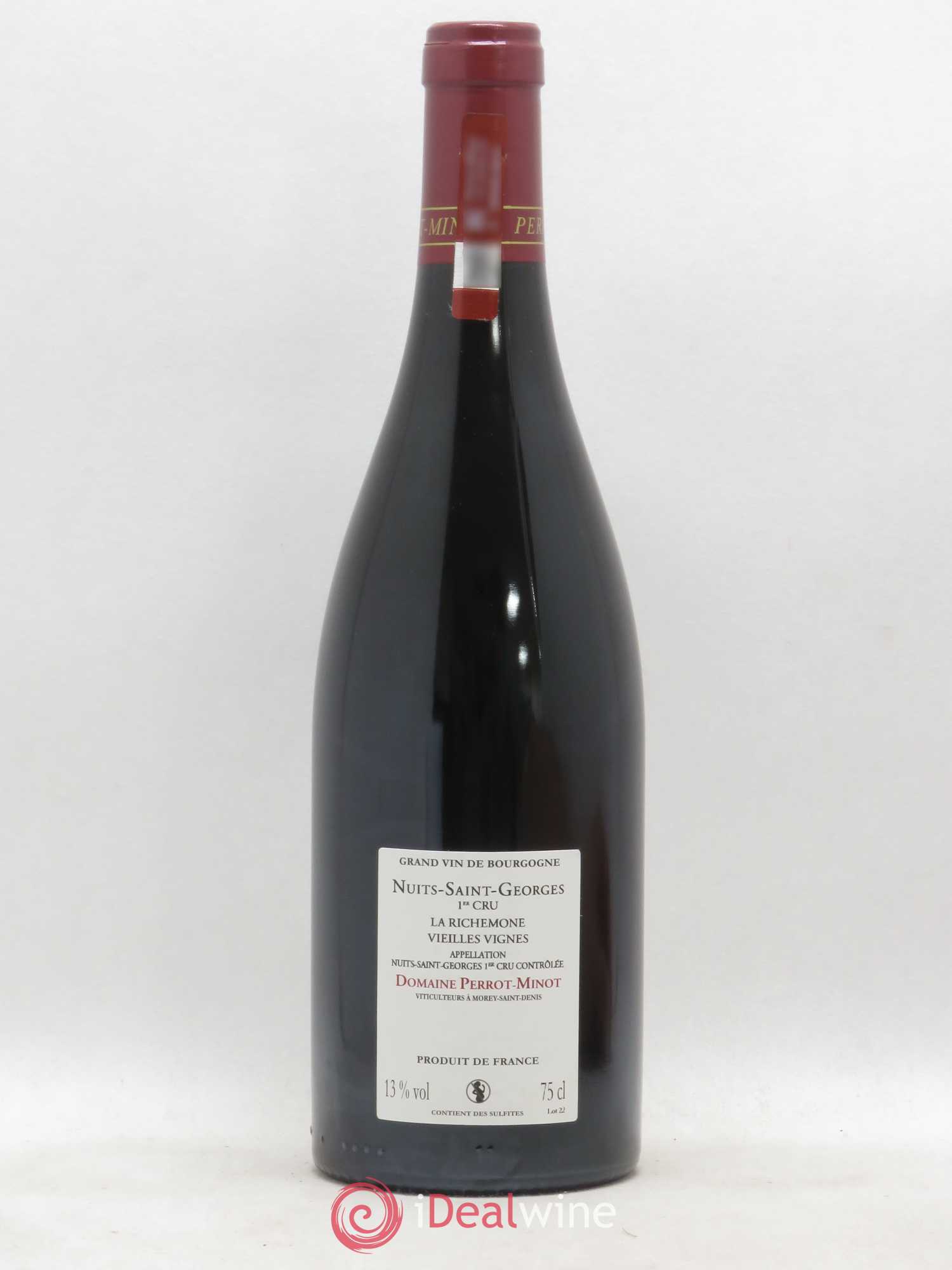 Nuits-Saint-Georges 1er Cru La Richemone Vieilles Vignes Perrot-Minot 2011 - Lot de 1 bouteille - 1