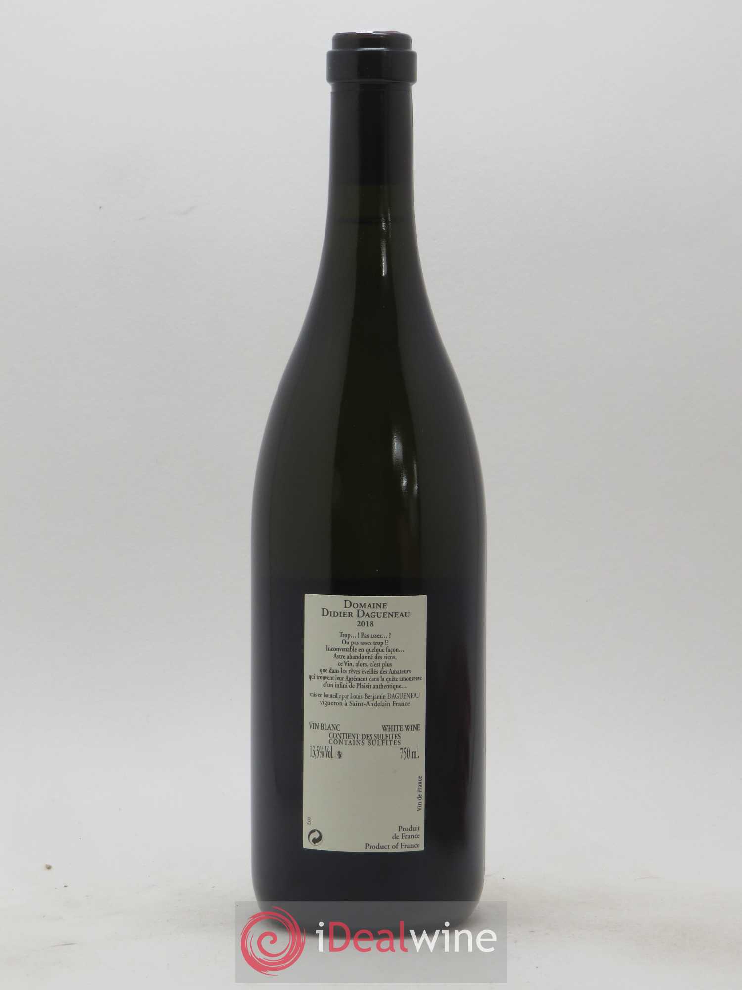 Vin de France Buisson Renard Dagueneau 2018 - Posten von 1 Flasche - 1