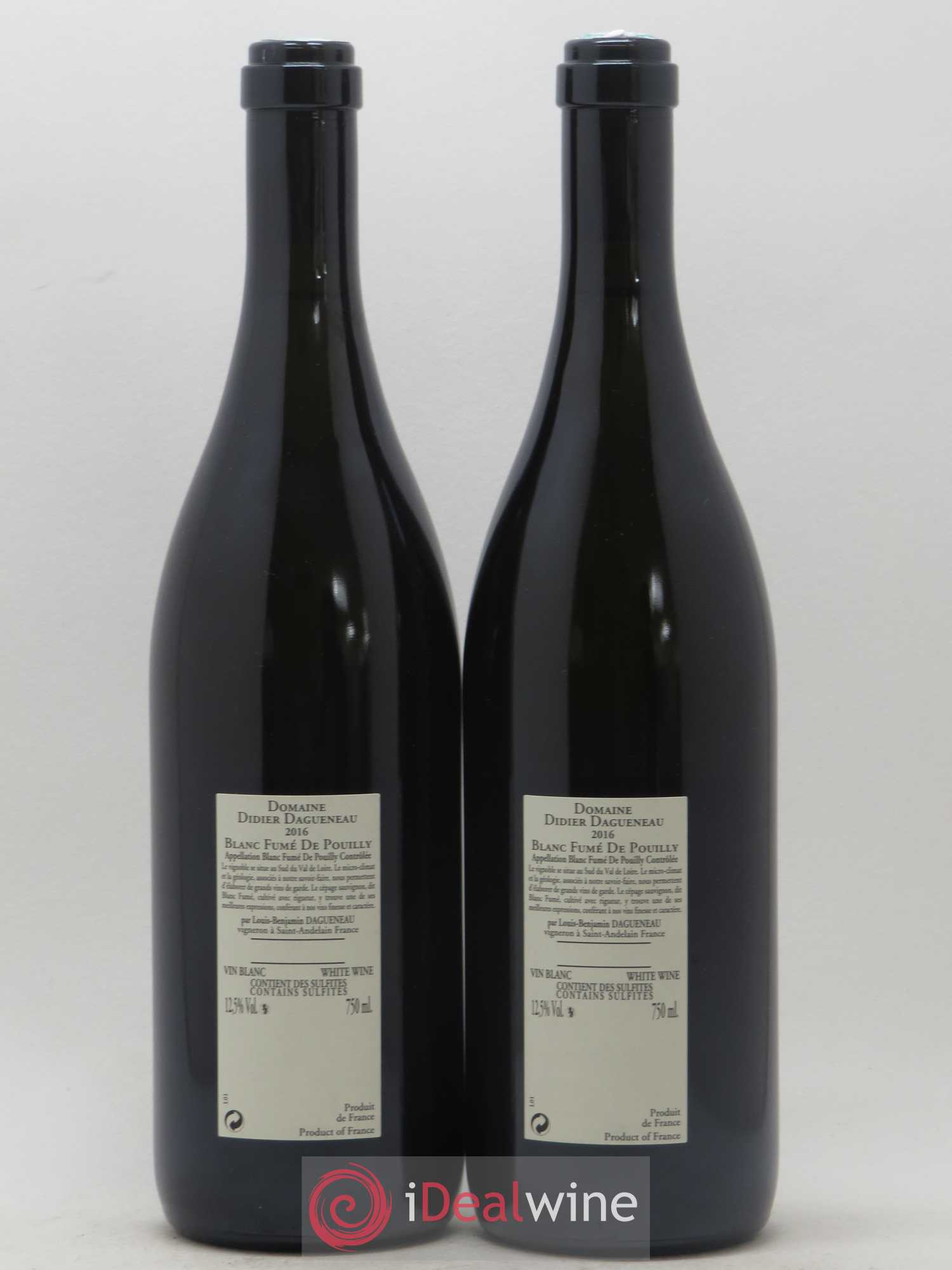 Vin de France (anciennement Pouilly-Fumé) Buisson Renard Dagueneau (Domaine Didier - Louis-Benjamin) 2016 - Lot de 2 bouteilles - 1