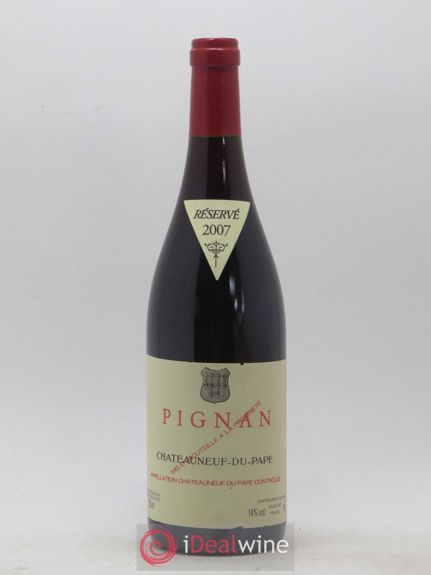 Châteauneuf-du-Pape Pignan Emmanuel Reynaud 2007 - Lot de 1 bouteille - 0