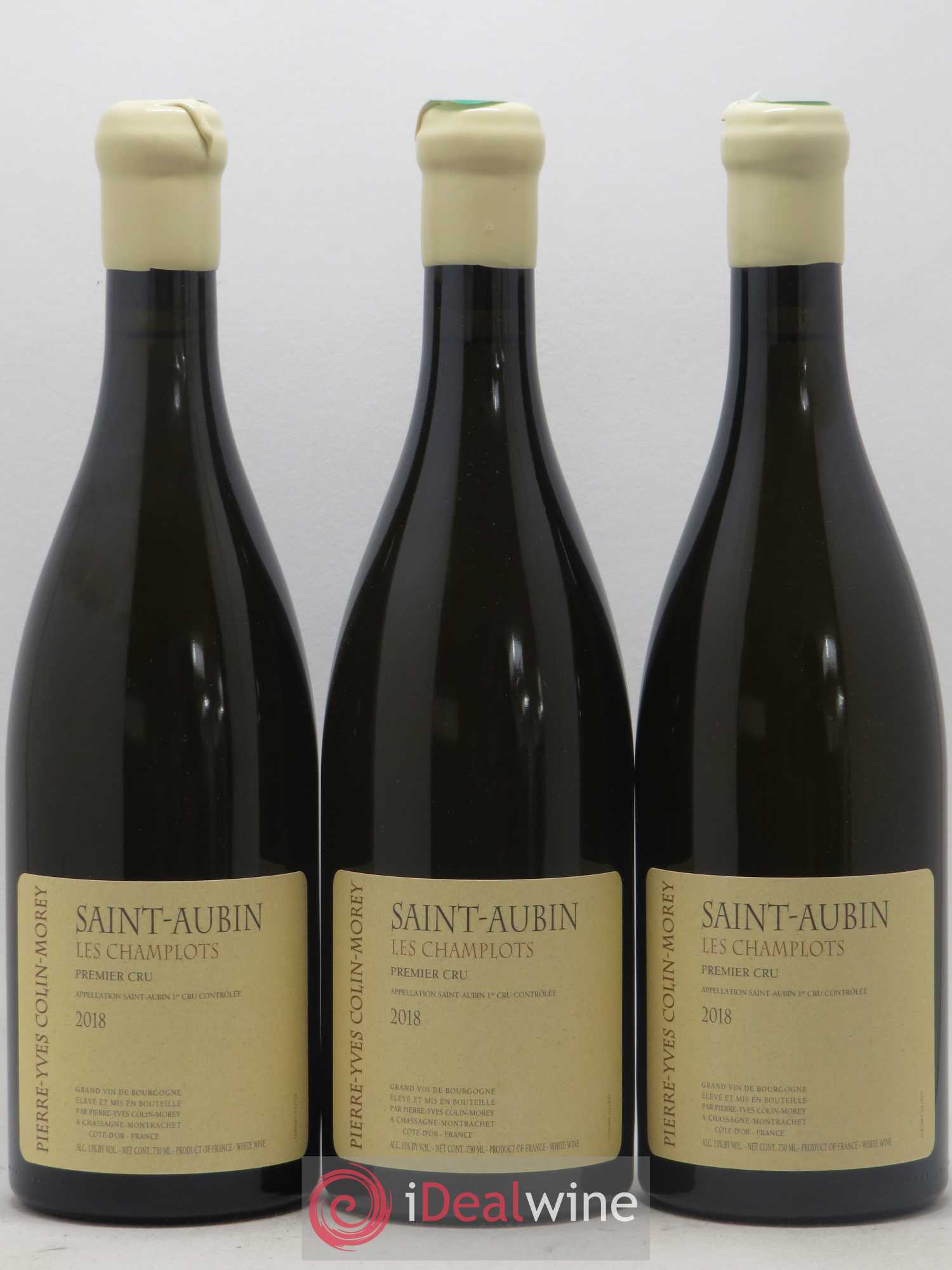 Saint-Aubin 1er Cru Les Champlots Pierre-Yves Colin Morey 2018 - Lot de 3 bouteilles - 0