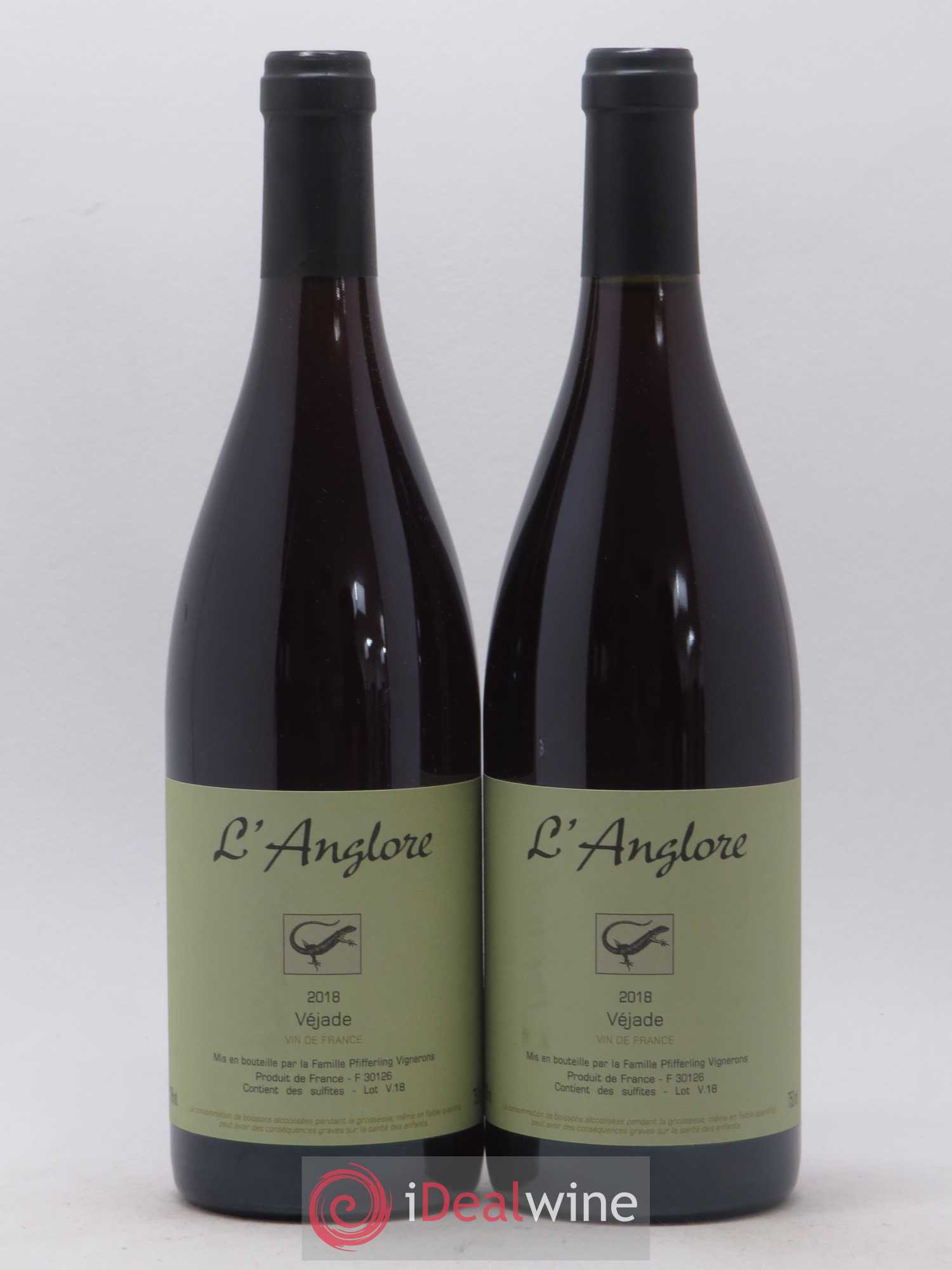 Vin de France Véjade L'Anglore 2018 - Lot de 2 bouteilles - 0