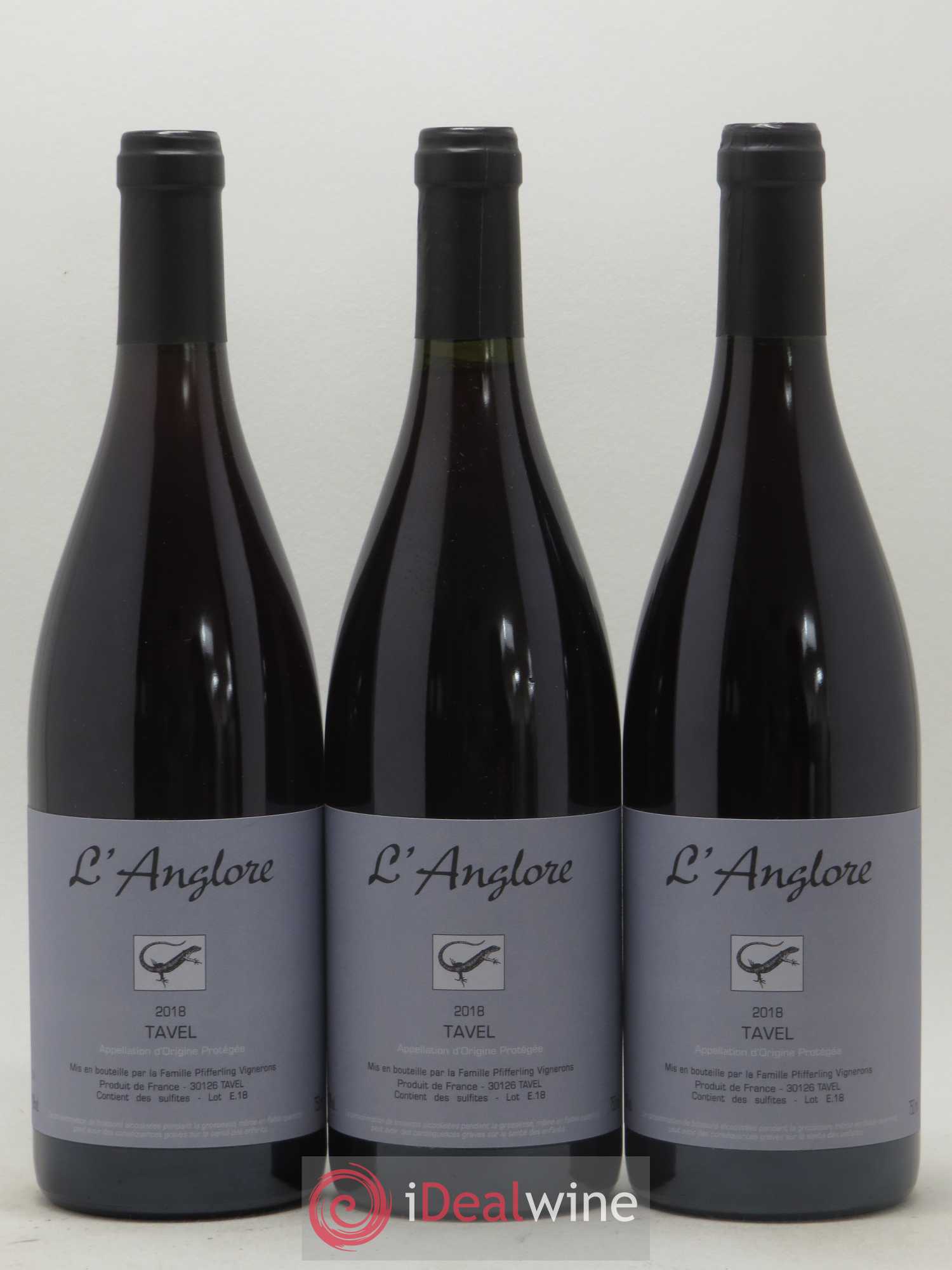 Tavel L'Anglore 2018 - Posten von 3 Flaschen - 0