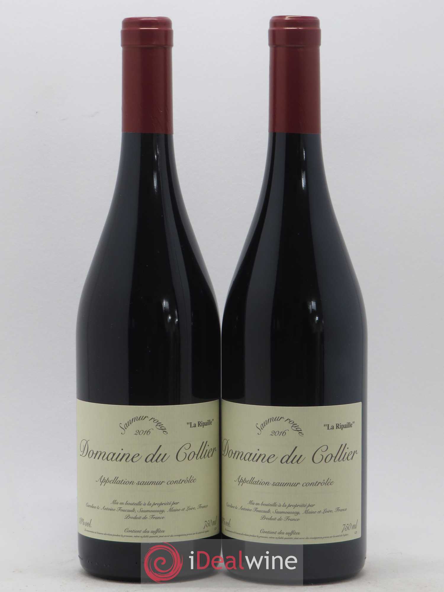 Saumur La Ripaille Domaine du Collier 2016 - Posten von 2 Flaschen - 0