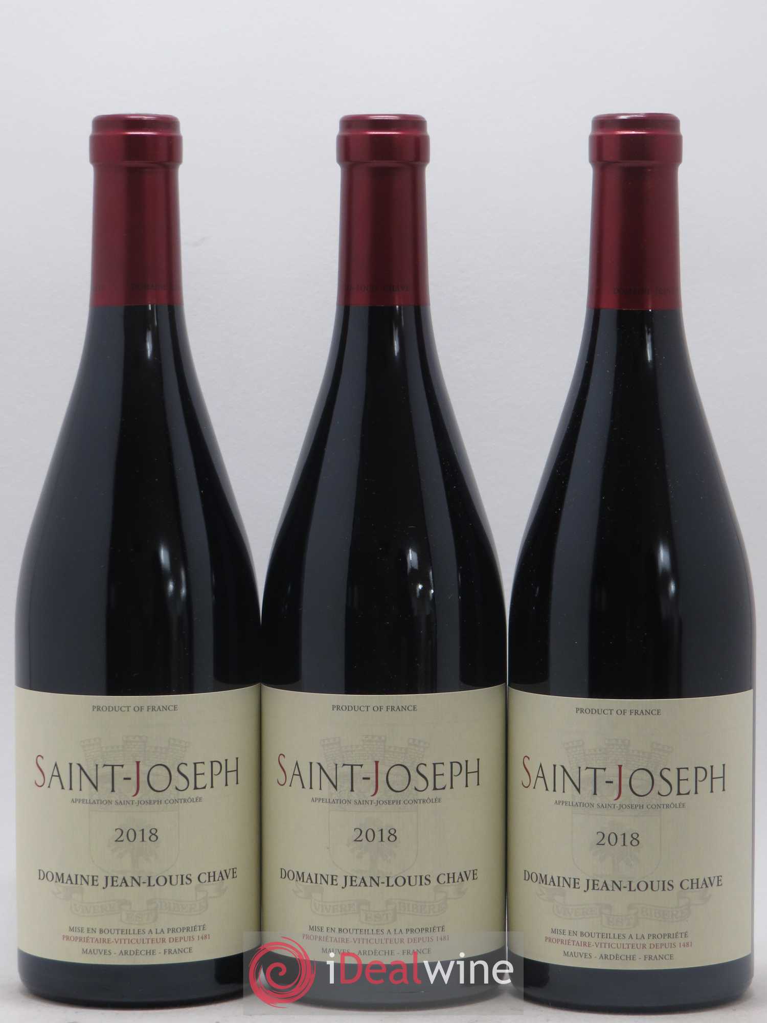 Saint-Joseph Jean-Louis Chave 2018 - Lot de 3 bouteilles - 0