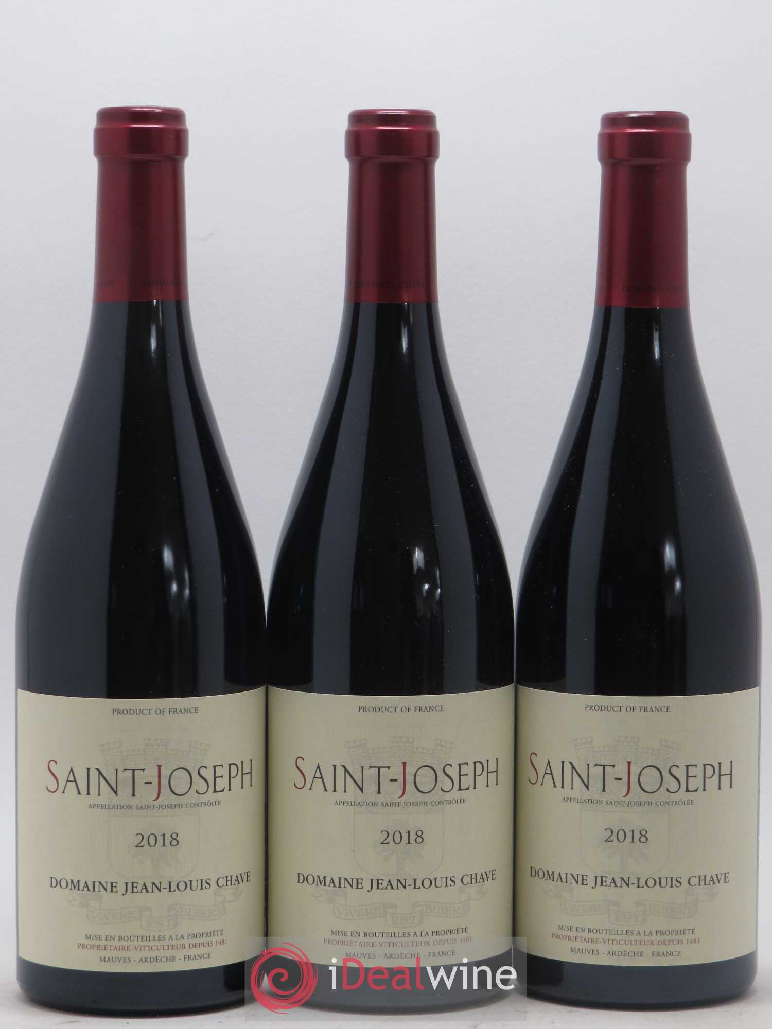 Saint-Joseph Jean-Louis Chave 2018 - Lot de 3 bouteilles - 0