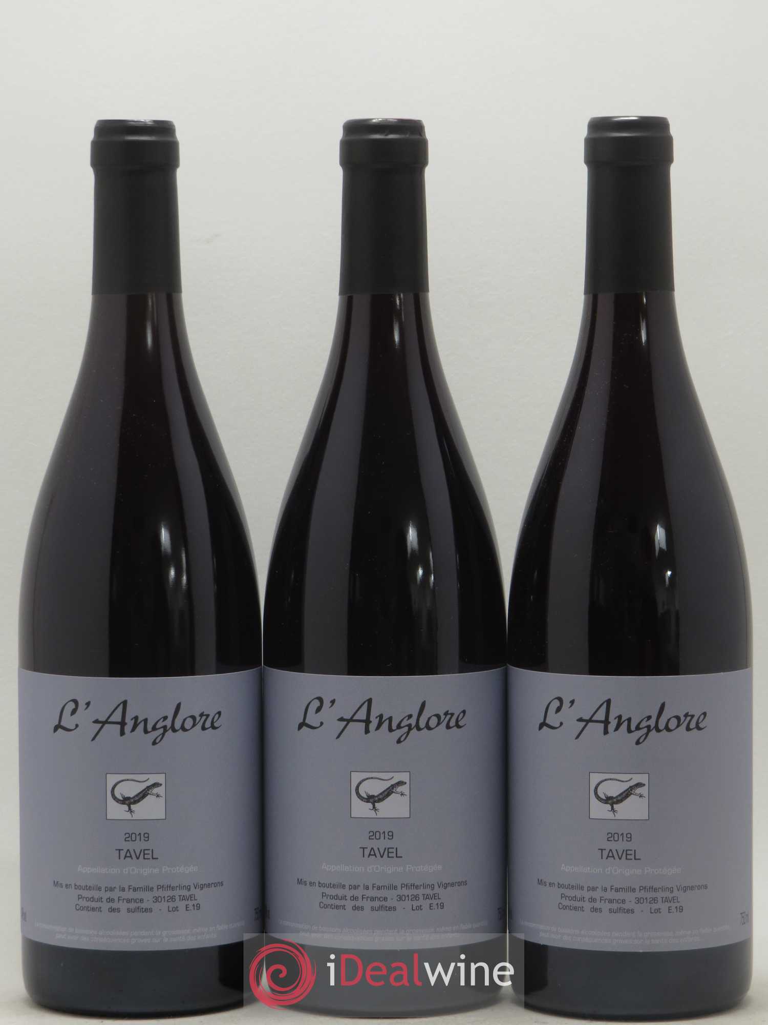 Tavel L'Anglore 2019 - Posten von 3 Flaschen - 0