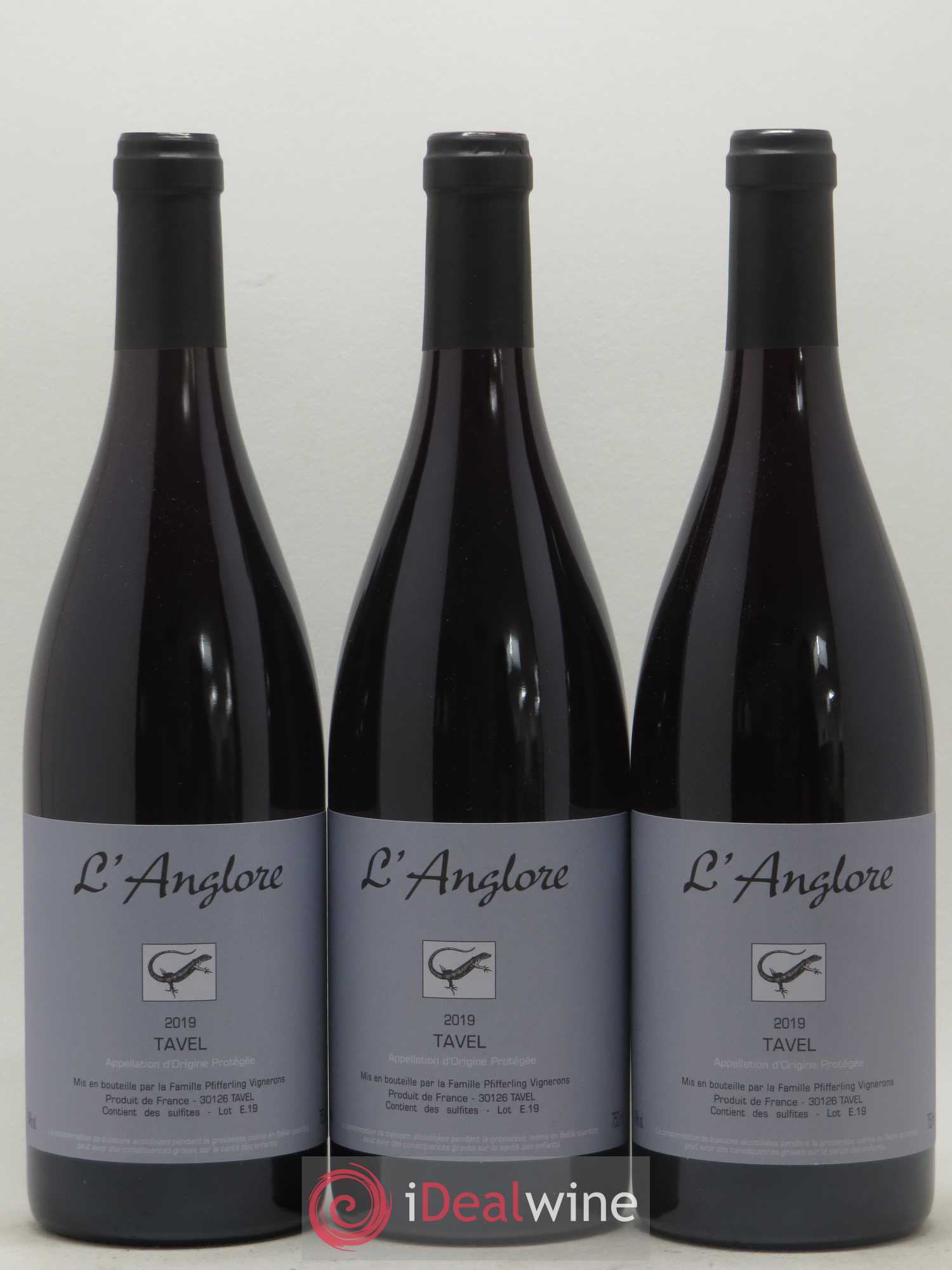 Tavel L'Anglore 2019 - Posten von 3 Flaschen - 0