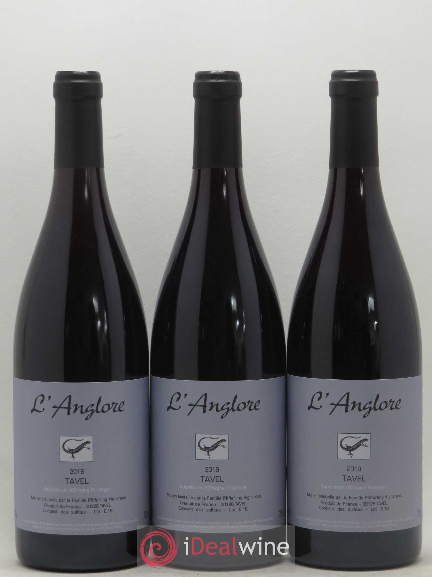 Tavel L'Anglore 2019 - Posten von 3 Flaschen - 0