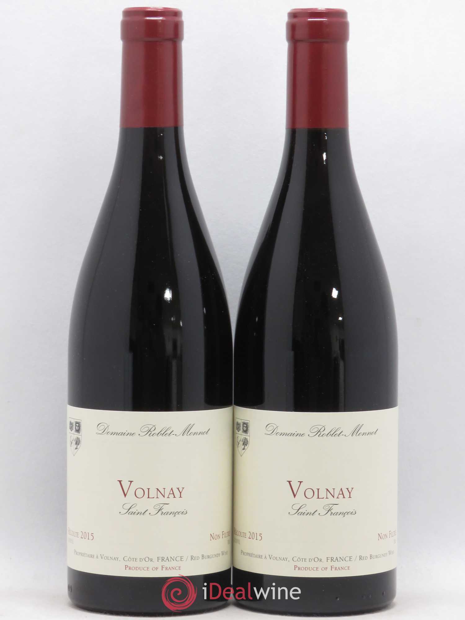 Volnay Saint François Roblet Monnot 2015 - Posten von 2 Flaschen - 0