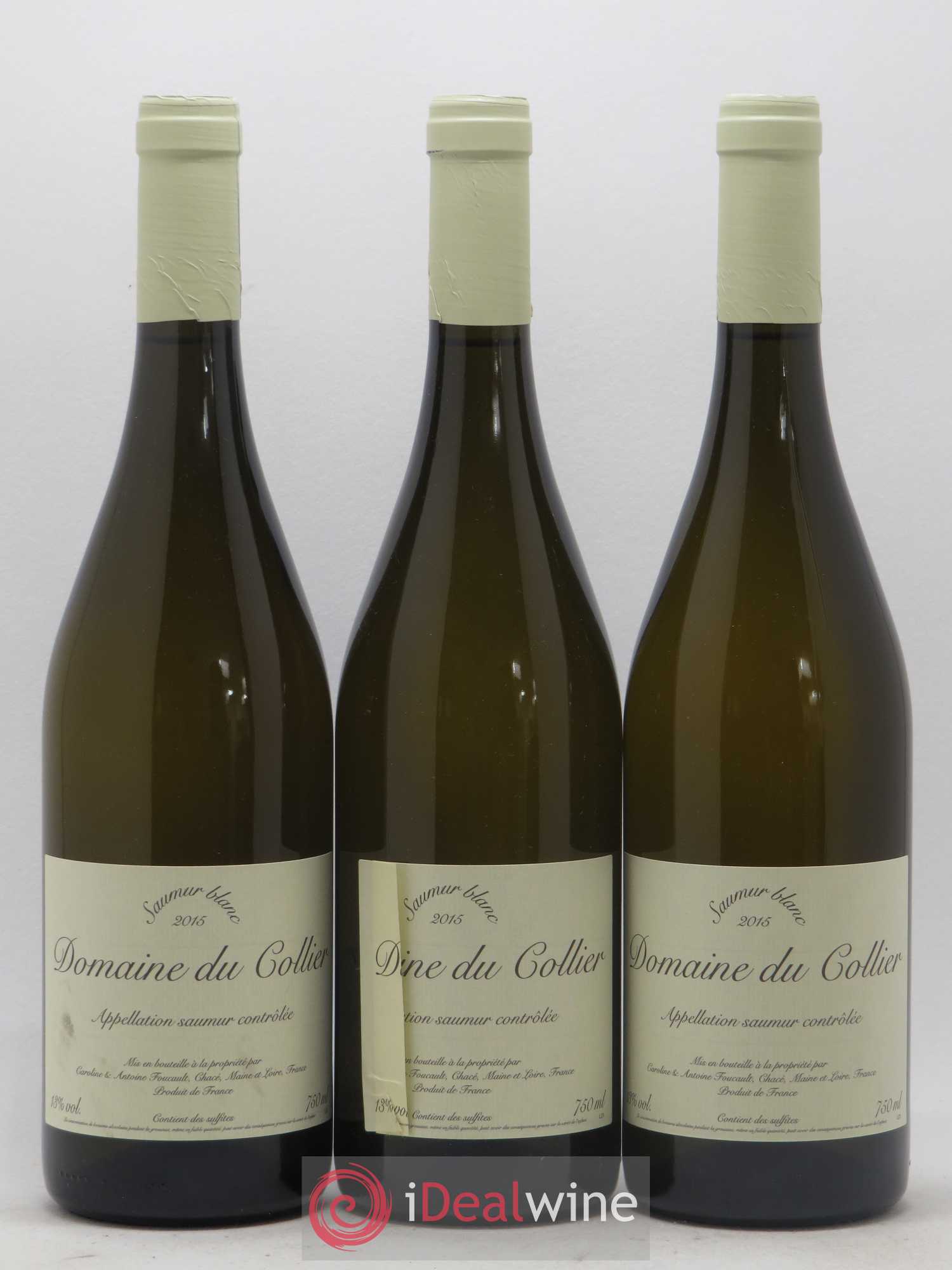 Saumur Domaine du Collier 2015 - Lot de 3 bouteilles - 0